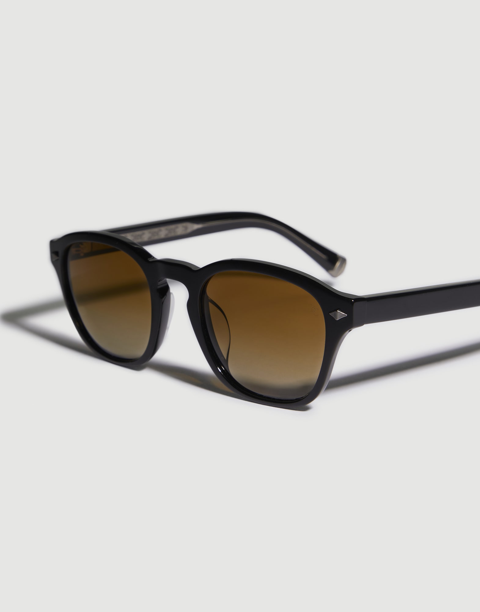 Panto acetate sunglasses in Black | Brunello Cucinelli