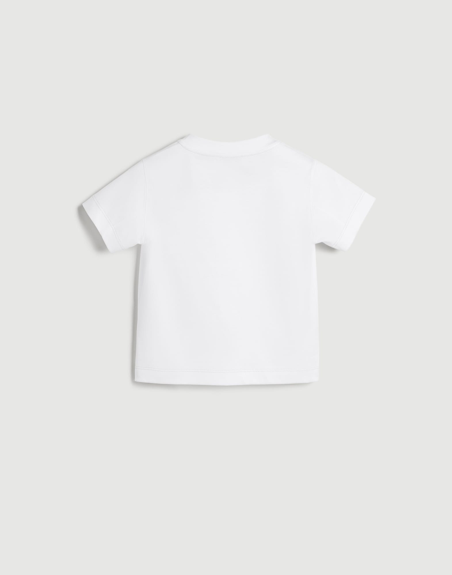 Bernie T-shirt for Baby in White | Brunello Cucinelli
