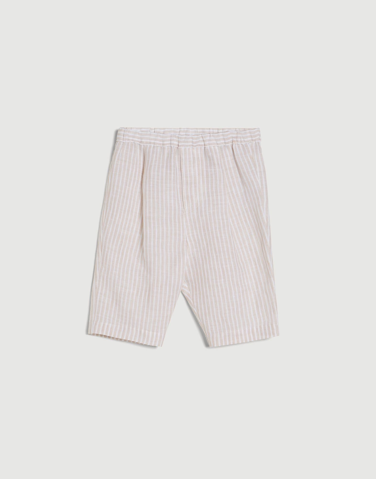 Bernie Baby striped trousers Oat Baby - Brunello Cucinelli