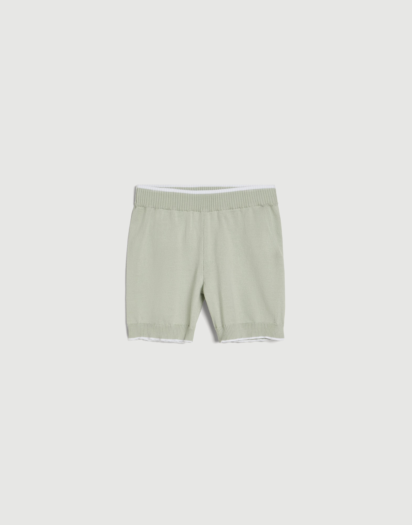 Baby Bernie knit shorts Mint Green Baby - Brunello Cucinelli