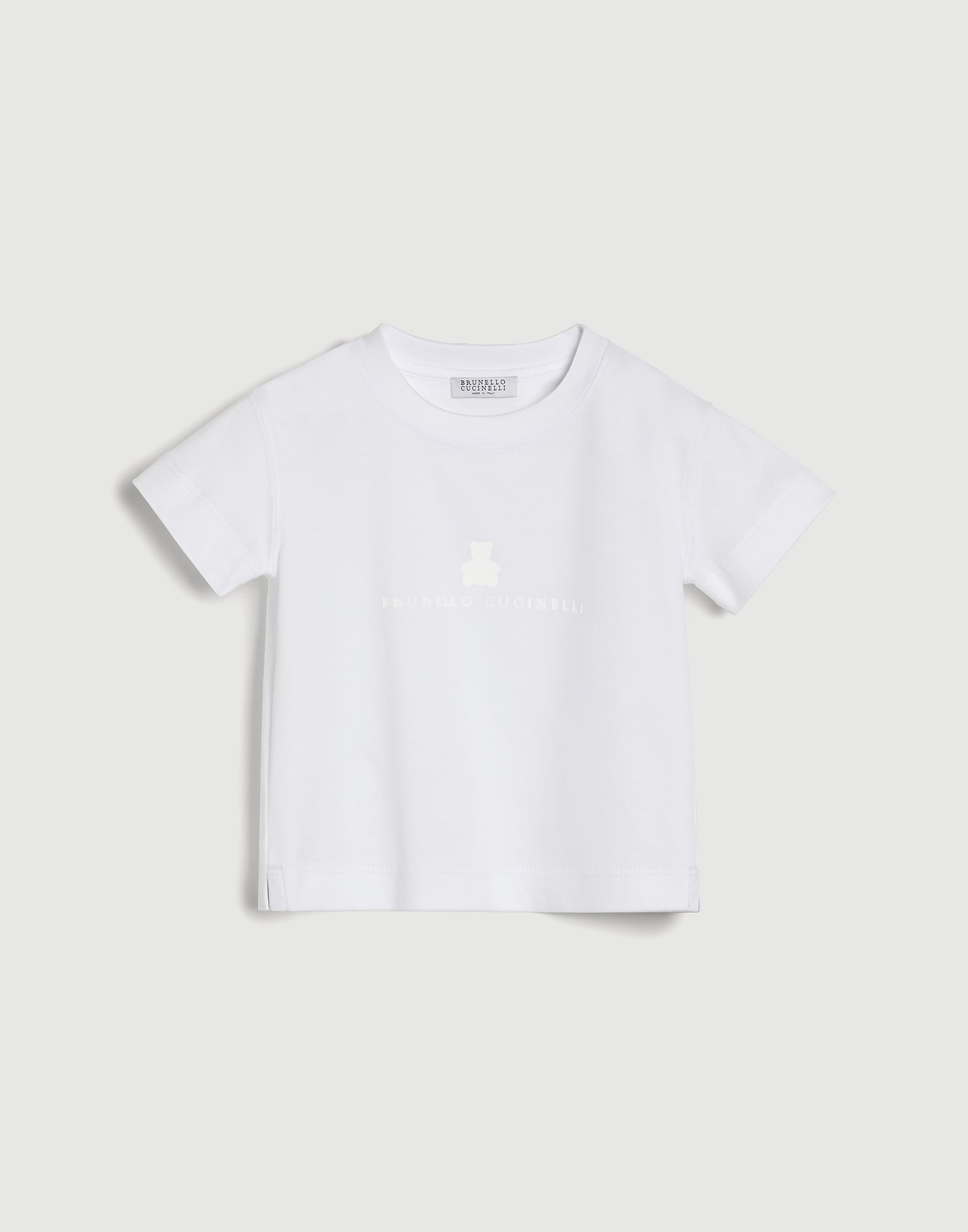 Cotton jersey Baby Bernie T-shirt White Baby - Brunello Cucinelli