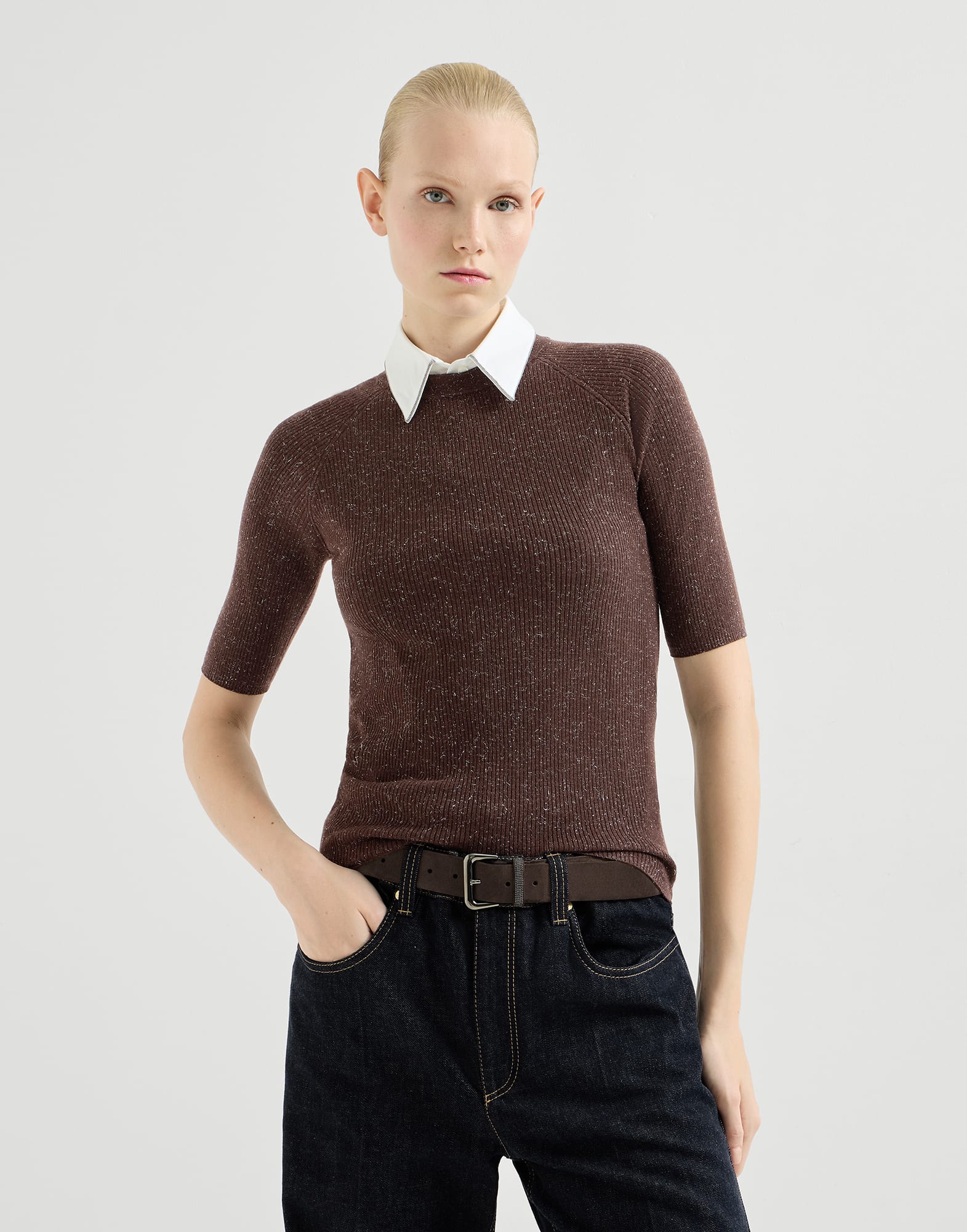 Knitted Top - Front view - View Full Screen