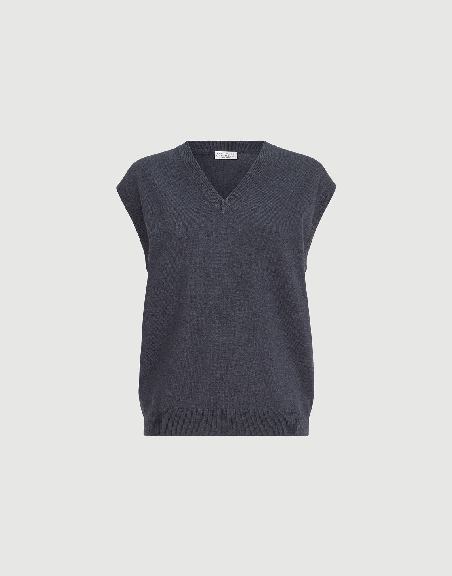 レディース 向け ブルー カシミヤニット ジレ | Brunello Cucinelli
