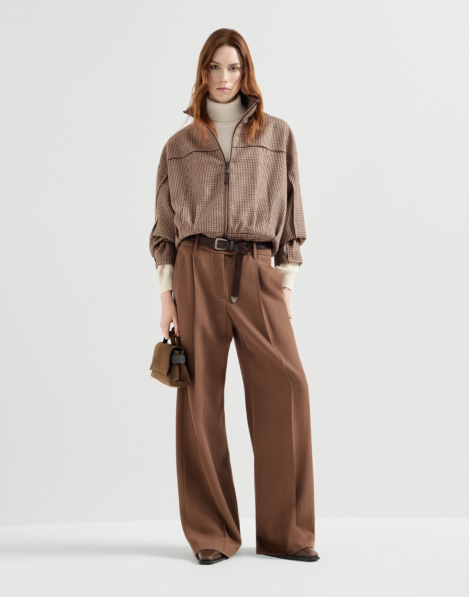Virgin wool tricotine trousers for Woman in Dattero | Brunello