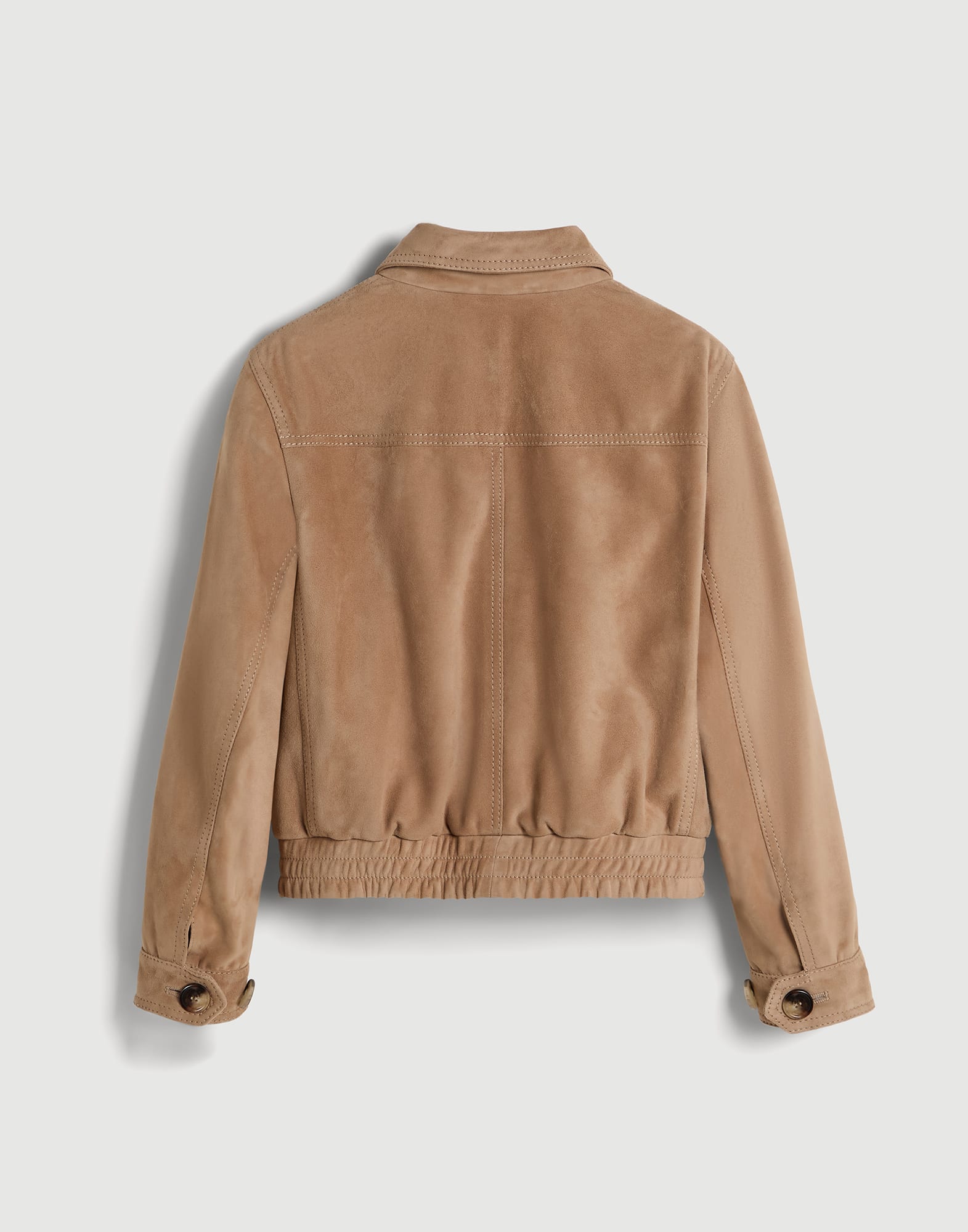 Suede jacket for Boys in Camel | Brunello Cucinelli