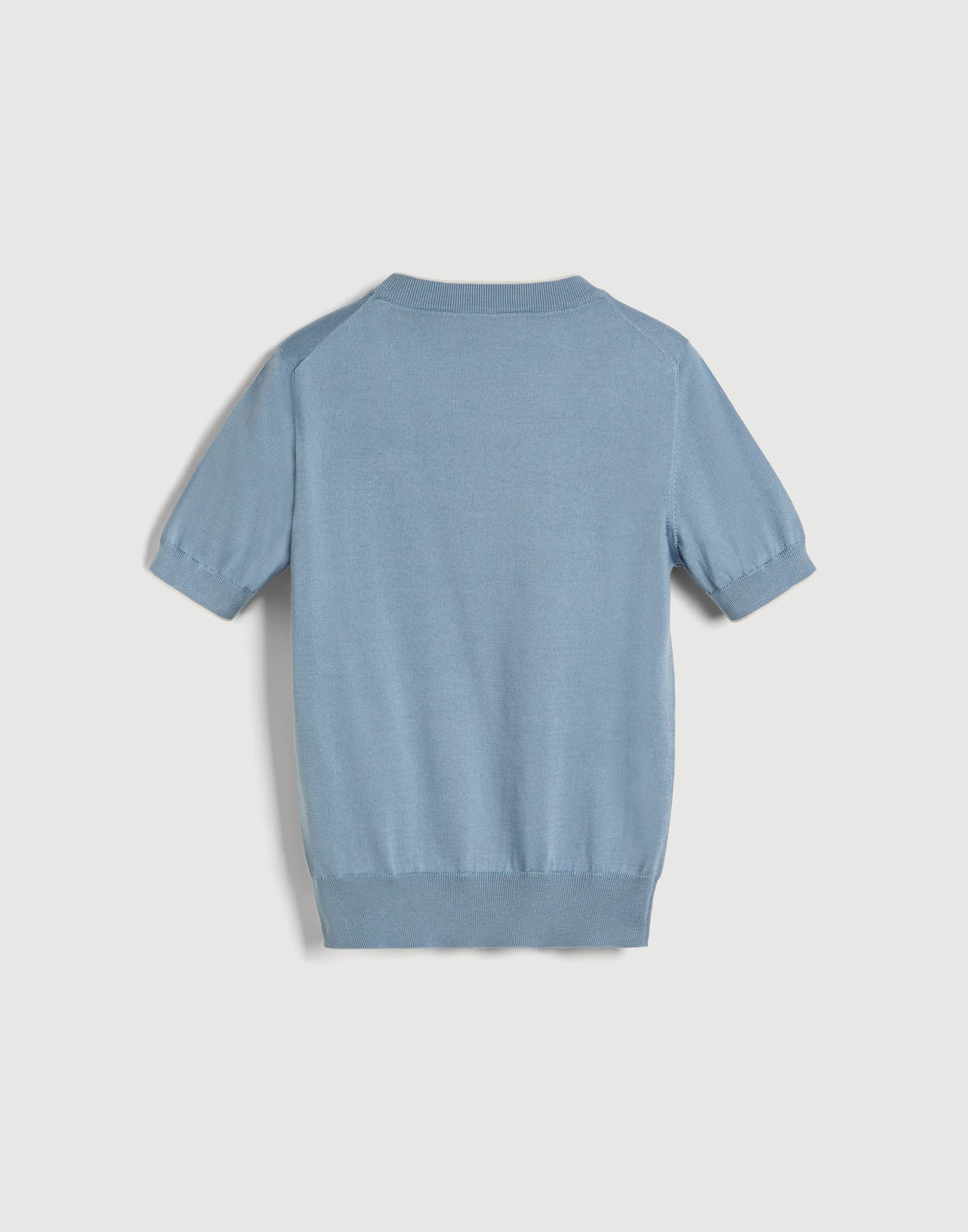 ボーイズ 向け スカイブルー ライトウェイトニット Tシャツ | Brunello 