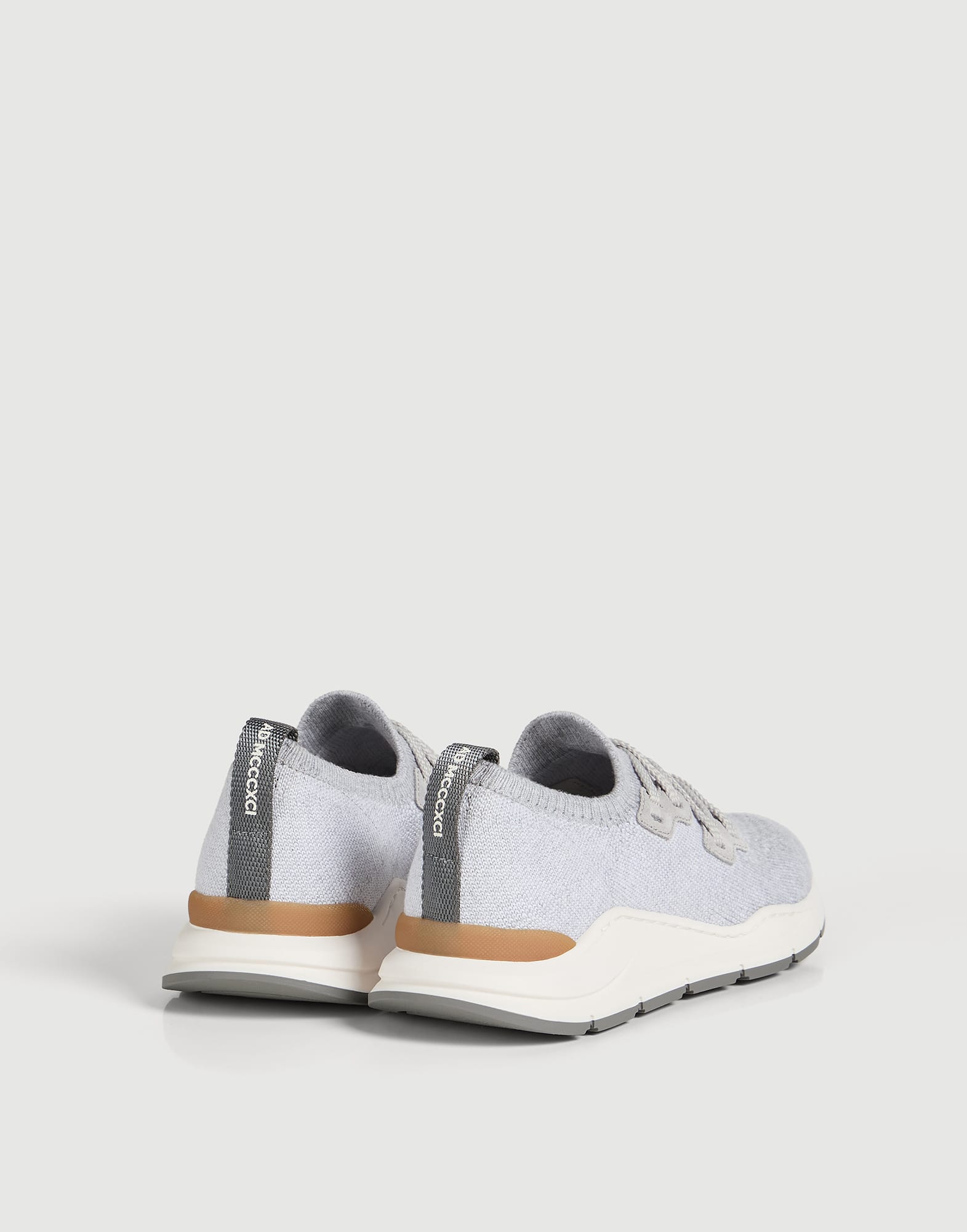 Knit runners for Boys in Azure | Brunello Cucinelli