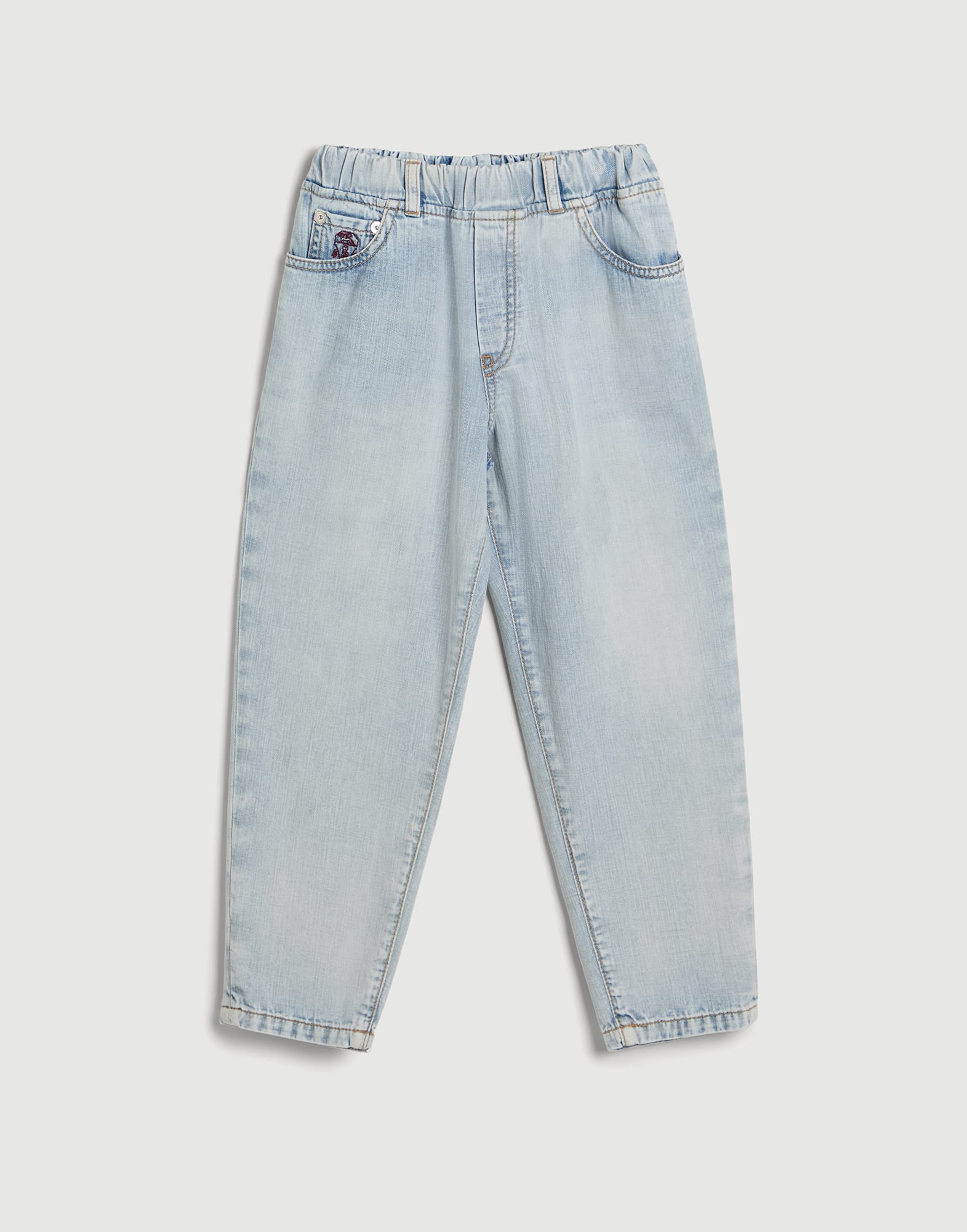 牛仔布长裤 - 正面视角 - 正面观看 - 全屏观看