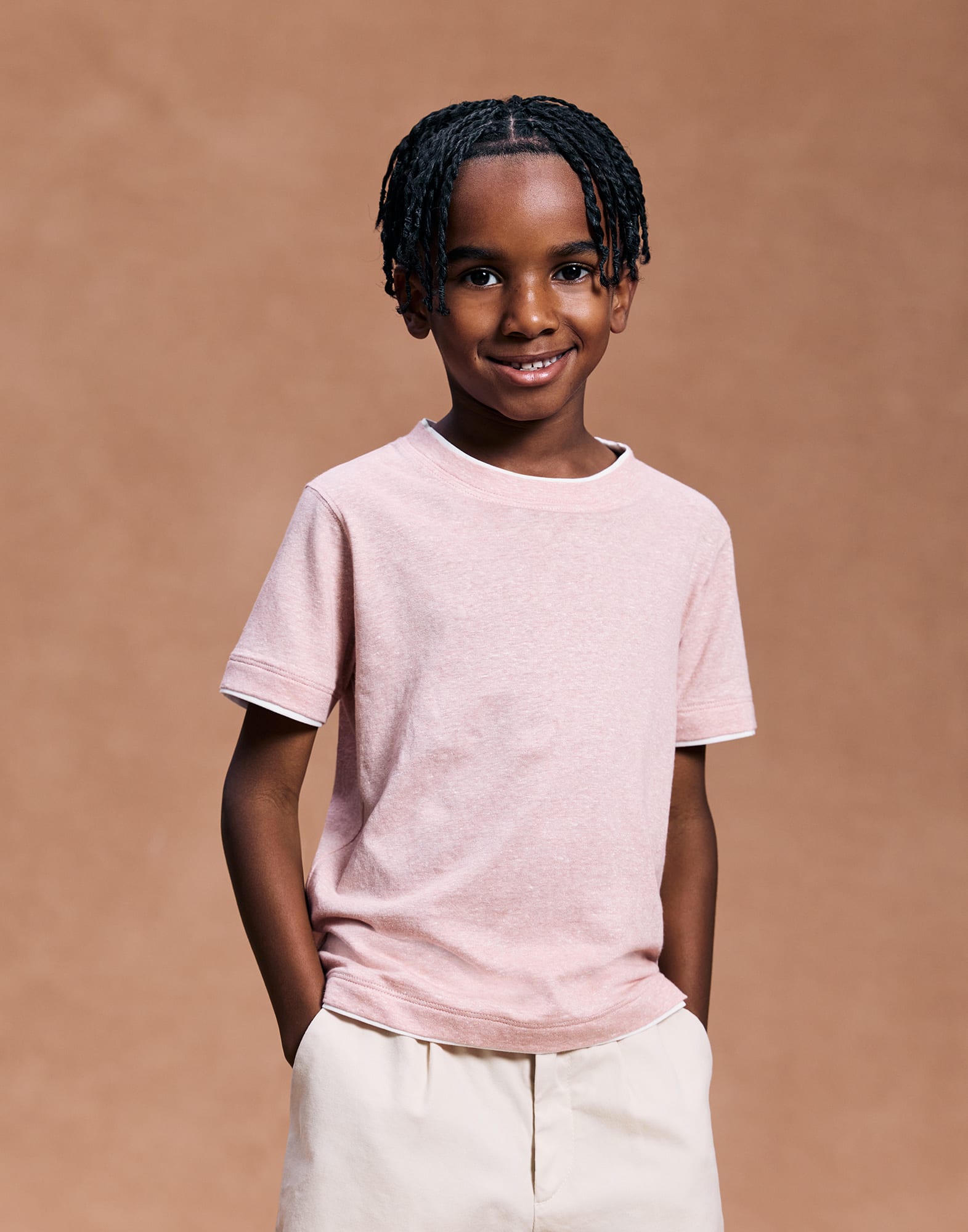 ボーイズ 向け アプリコット ジャージー Tシャツ | Brunello Cucinelli