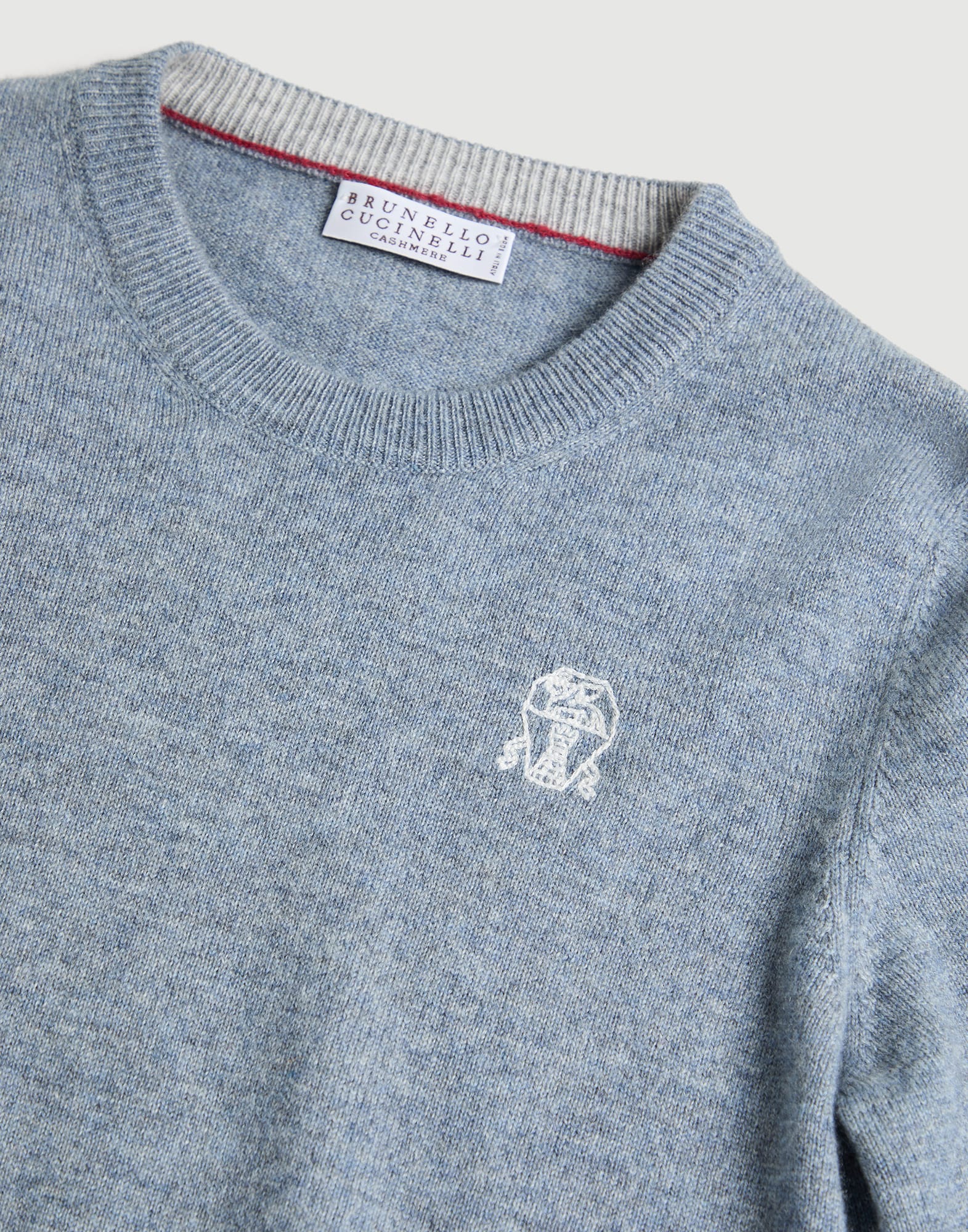 ボーイズ 向け ライトグレー カシミヤセーター | Brunello Cucinelli
