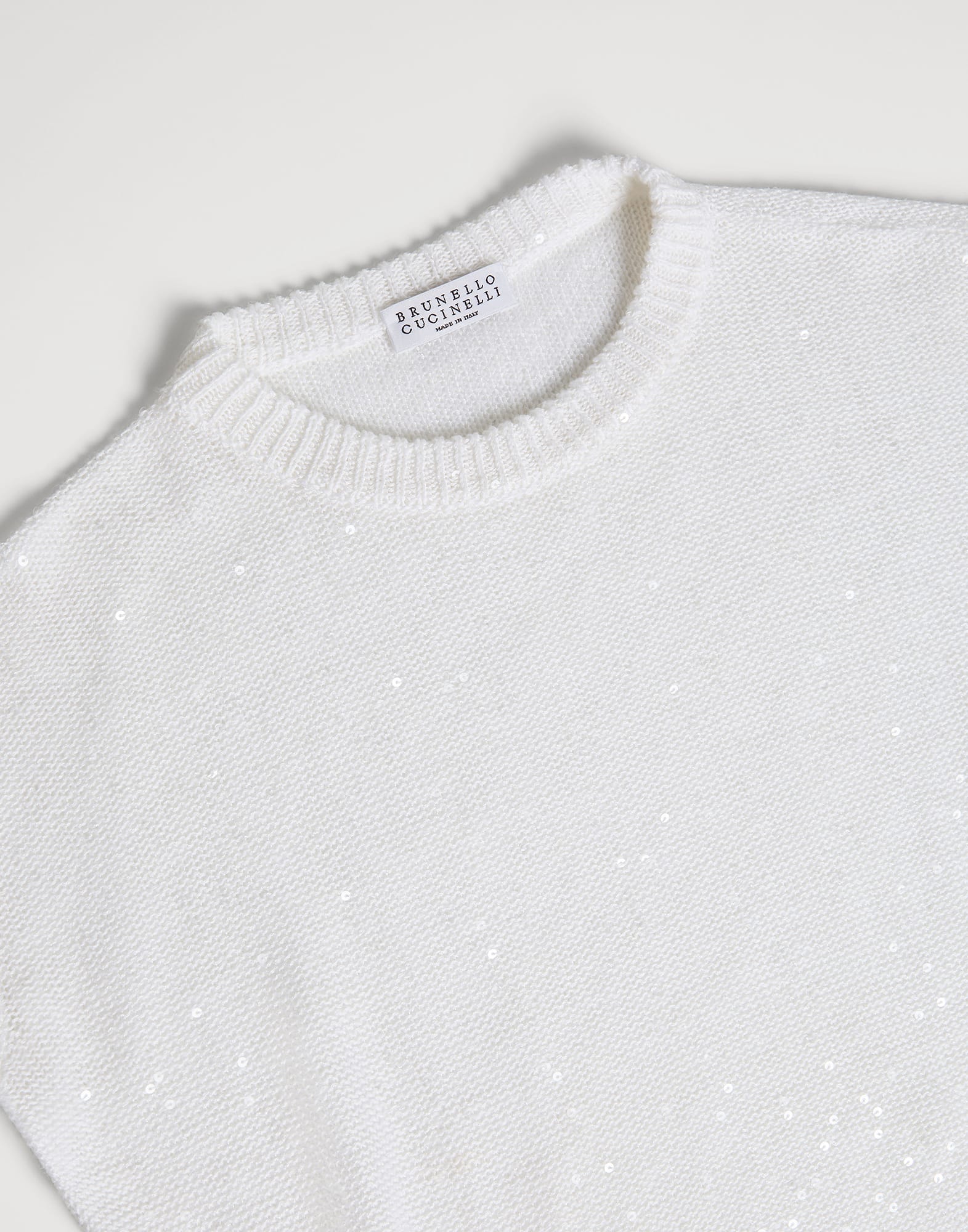 Linen and silk sweater White Girls - Brunello Cucinelli