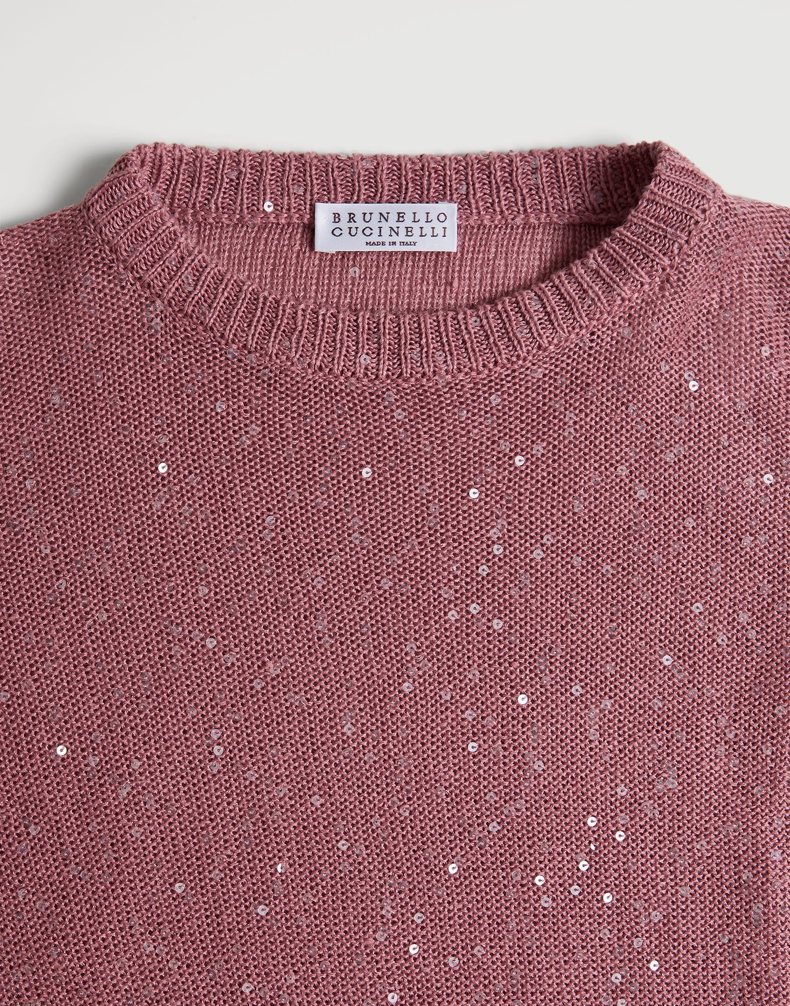 Linen and silk sweater Pink Girls - Brunello Cucinelli
