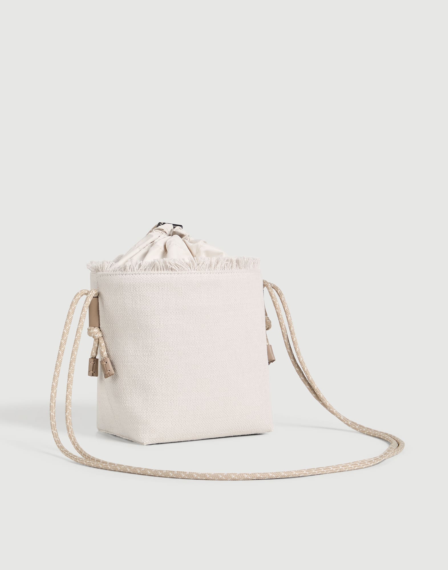 Bolso Bucket Marfil Ni&ntilde;a - Brunello Cucinelli
