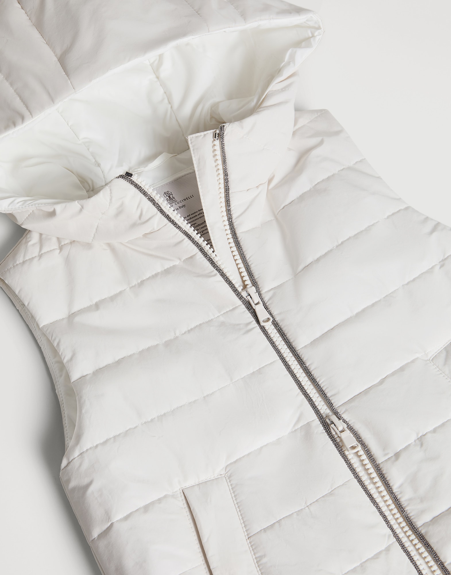 Vest with Thermore&reg; padding Milk Girls - Brunello Cucinelli