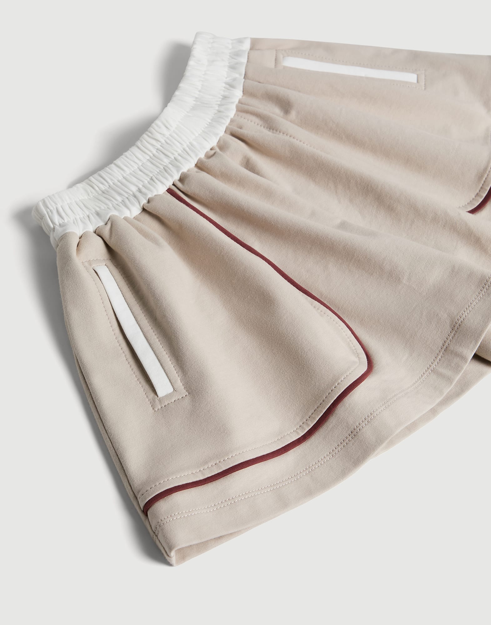 Lightweight French terry shorts Buff Girls - Brunello Cucinelli