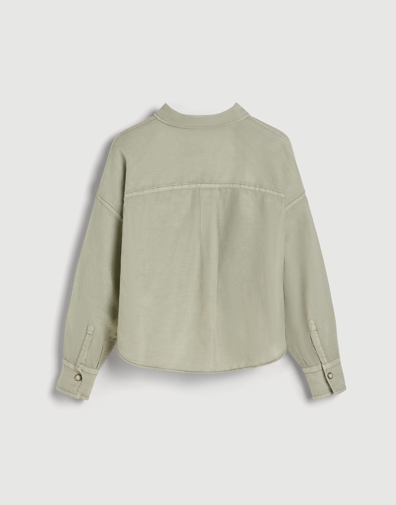 Pinpoint shirt Sage Girls - Brunello Cucinelli