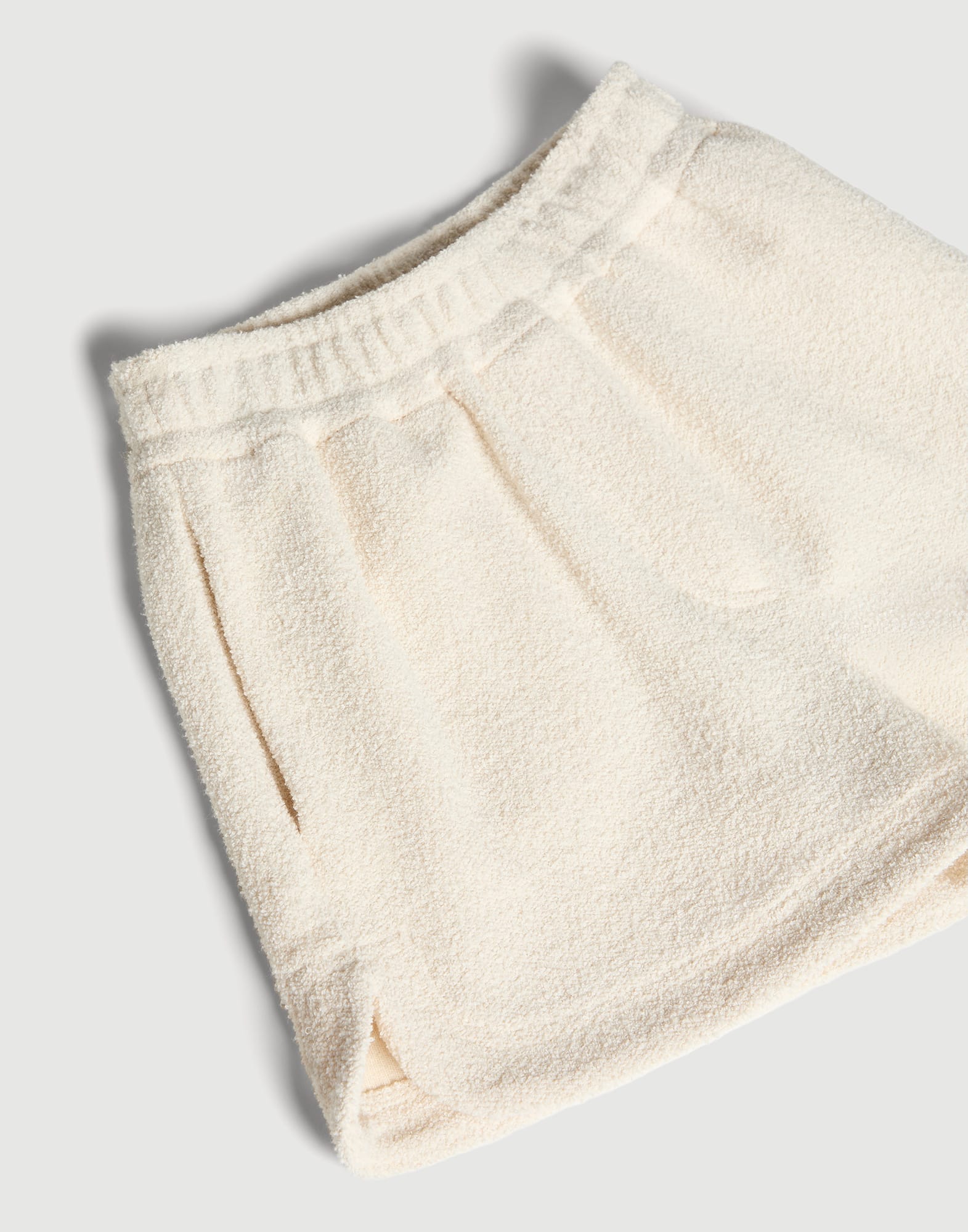 Cotton textured French terry shorts Panama Girls - Brunello Cucinelli