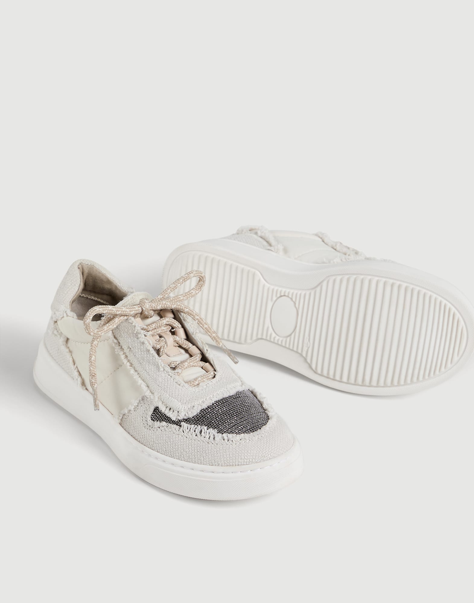 Zapatillas de lona Beige Claro Ni&ntilde;a - Brunello Cucinelli