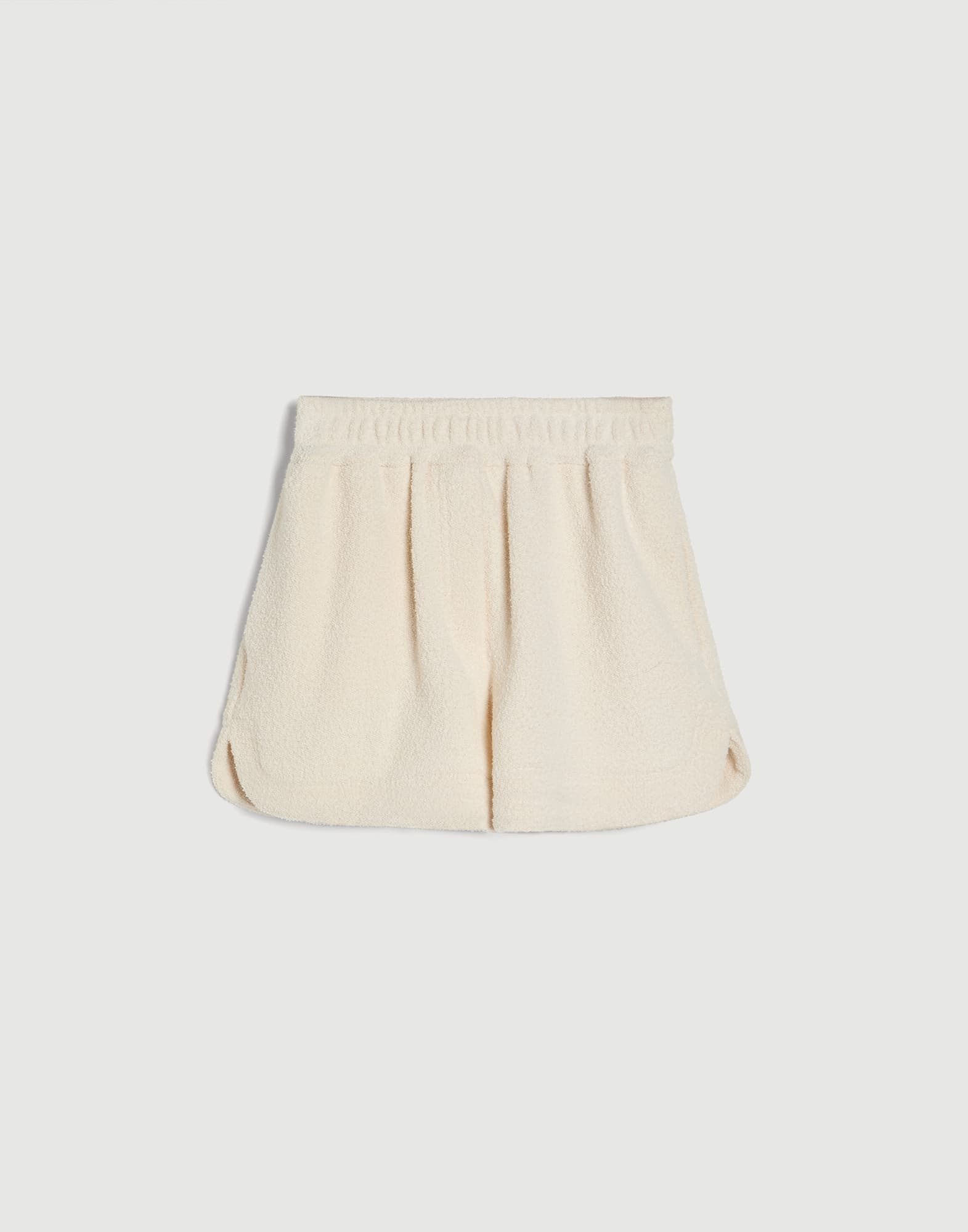 Shorts en felpa de algod&oacute;n Texture Panam&aacute; Ni&ntilde;a - Brunello Cucinelli