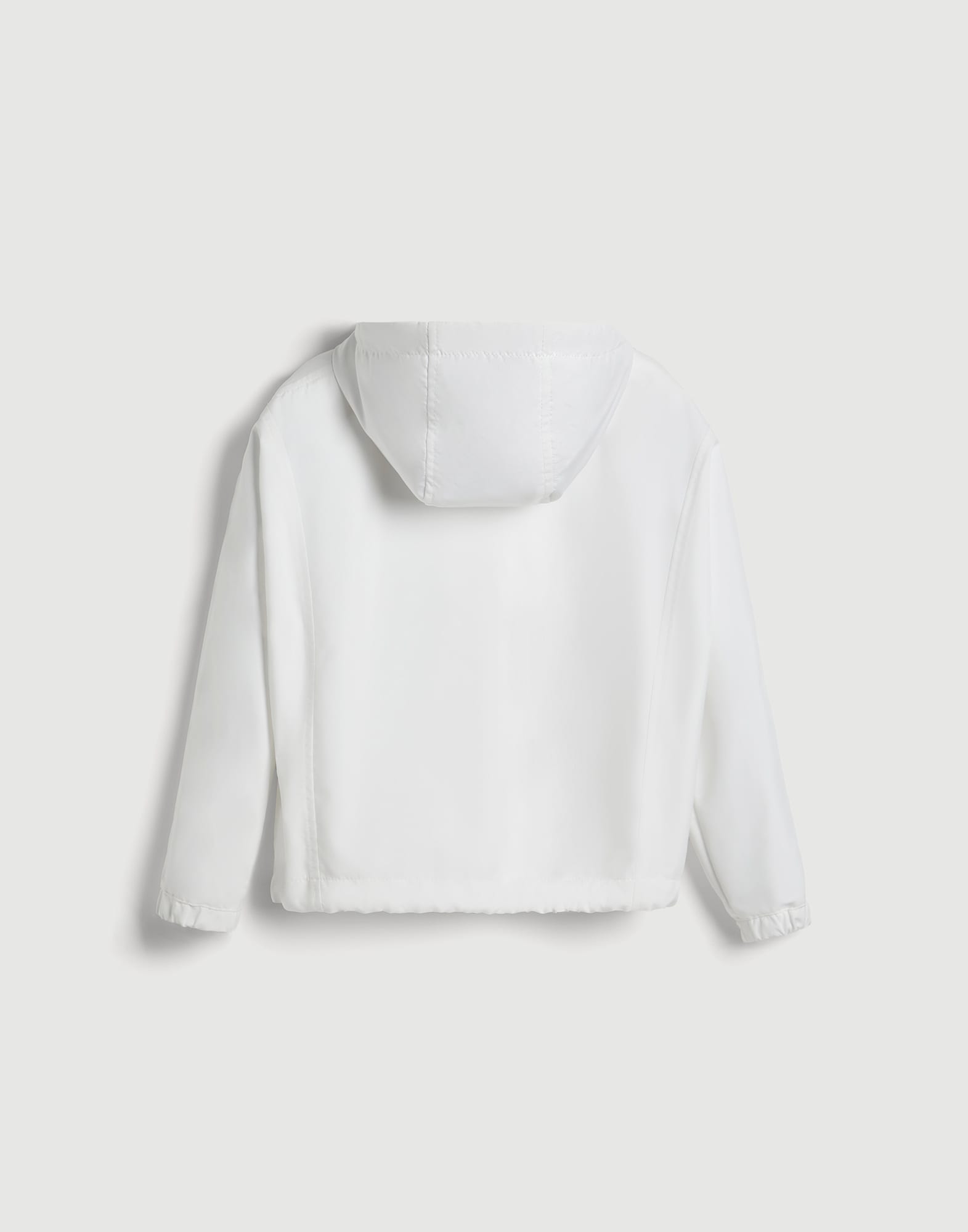 Hooded outerwear jacket with monili White Girls - Brunello Cucinelli