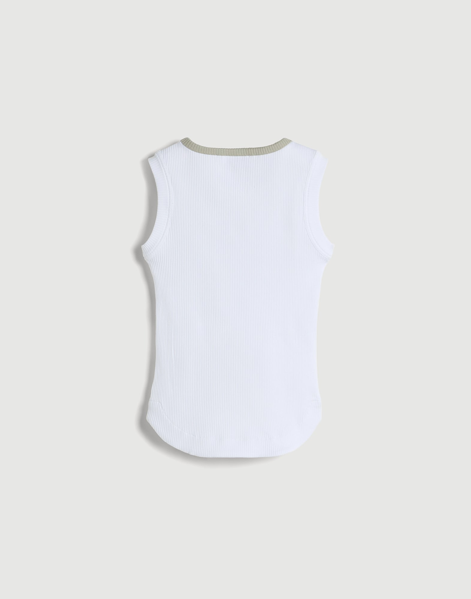 Ribbed jersey top with monili White Girls - Brunello Cucinelli