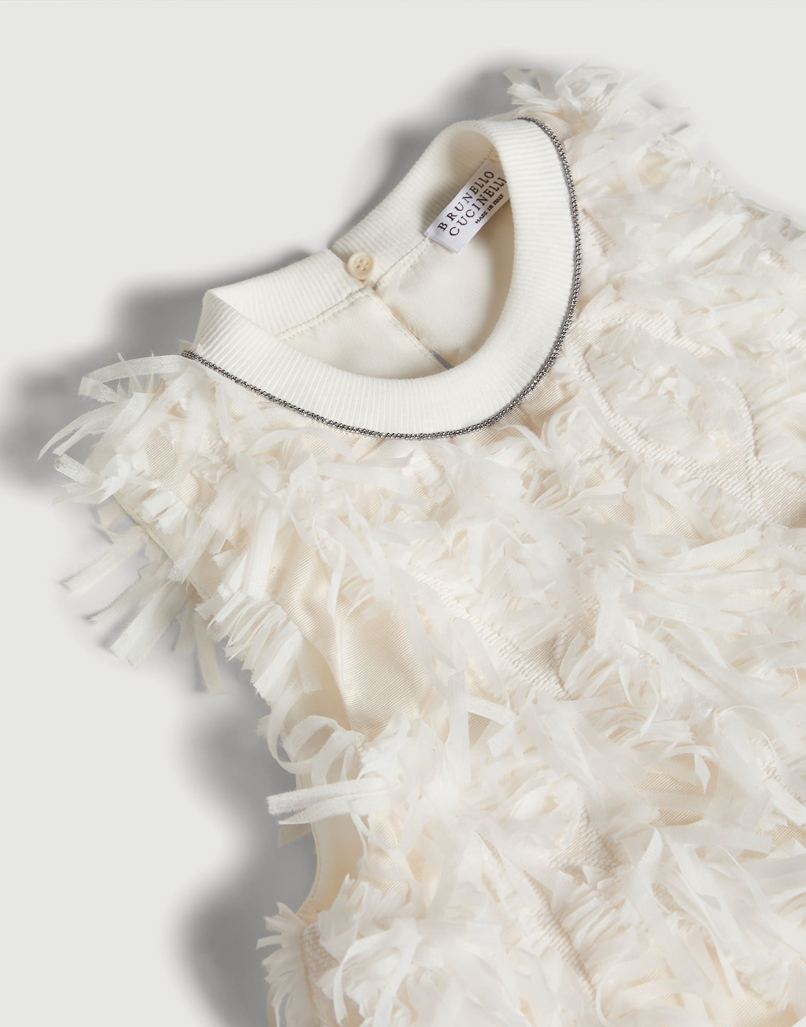 Fuzzy Feather top Panama Girls - Brunello Cucinelli