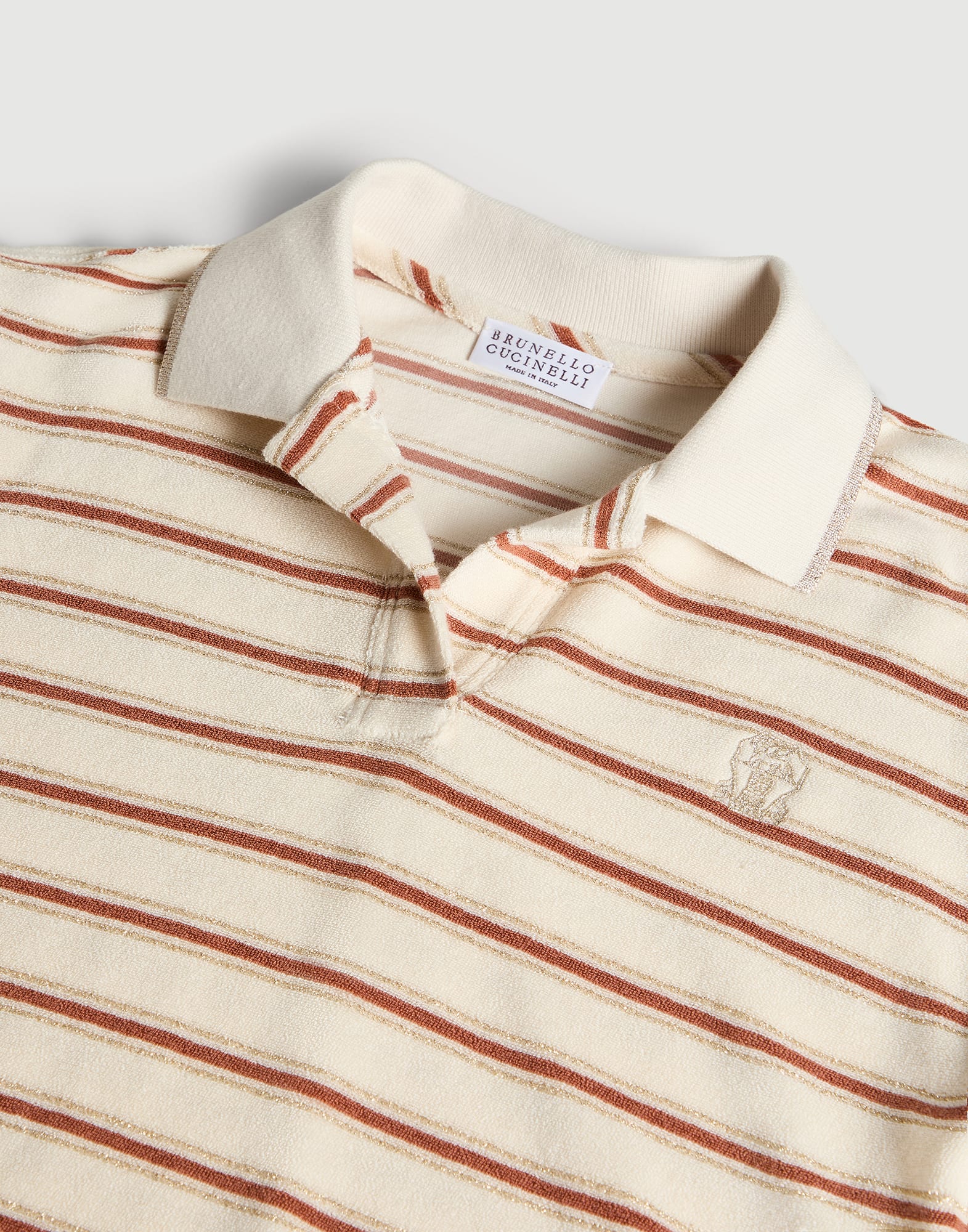 Jersey polo shirt Orange Girls - Brunello Cucinelli