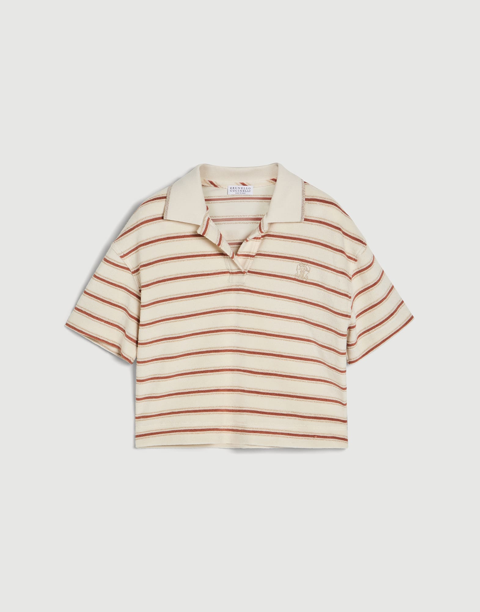 Jersey polo shirt Orange Girls - Brunello Cucinelli