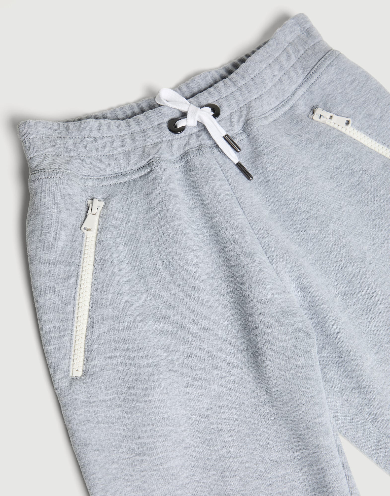 Smooth French terry trousers Grey Girls - Brunello Cucinelli