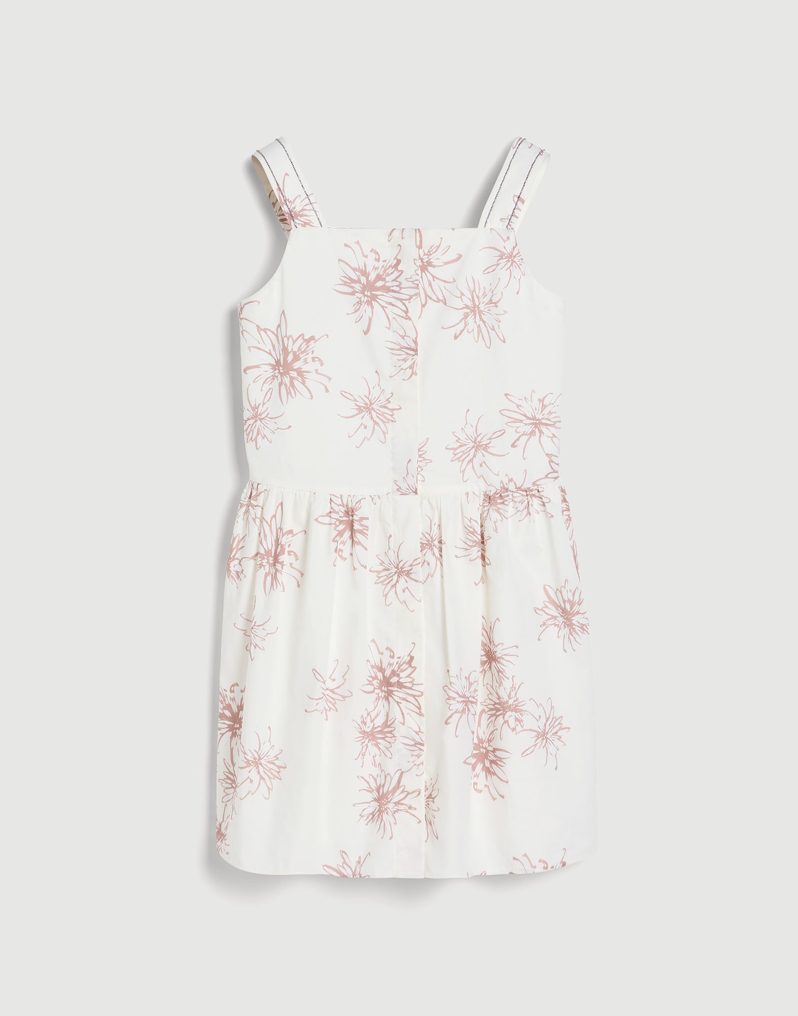Vestido de popelina Panam&aacute; Ni&ntilde;a - Brunello Cucinelli