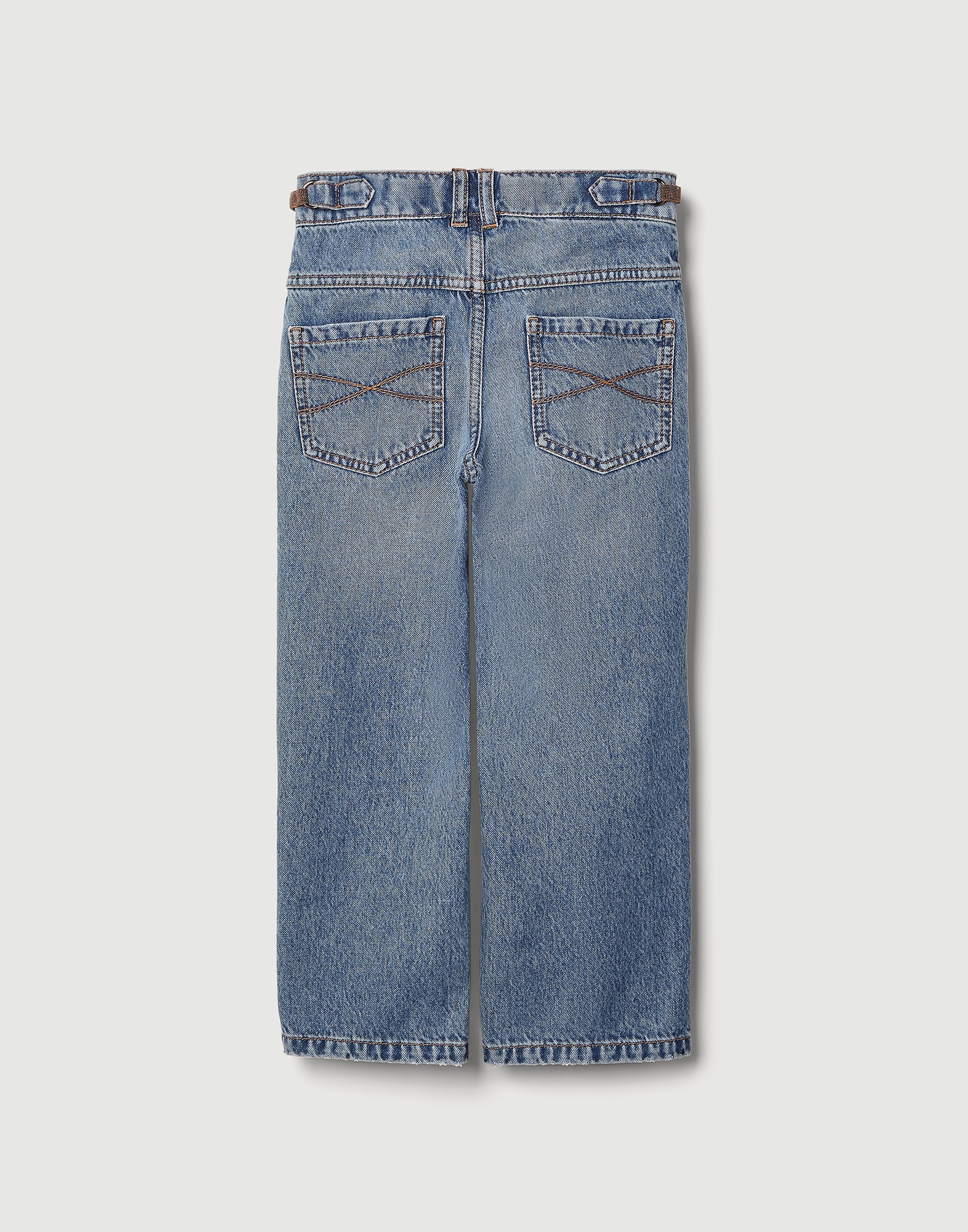 Straight trousers with monili Denim Girls - Brunello Cucinelli
