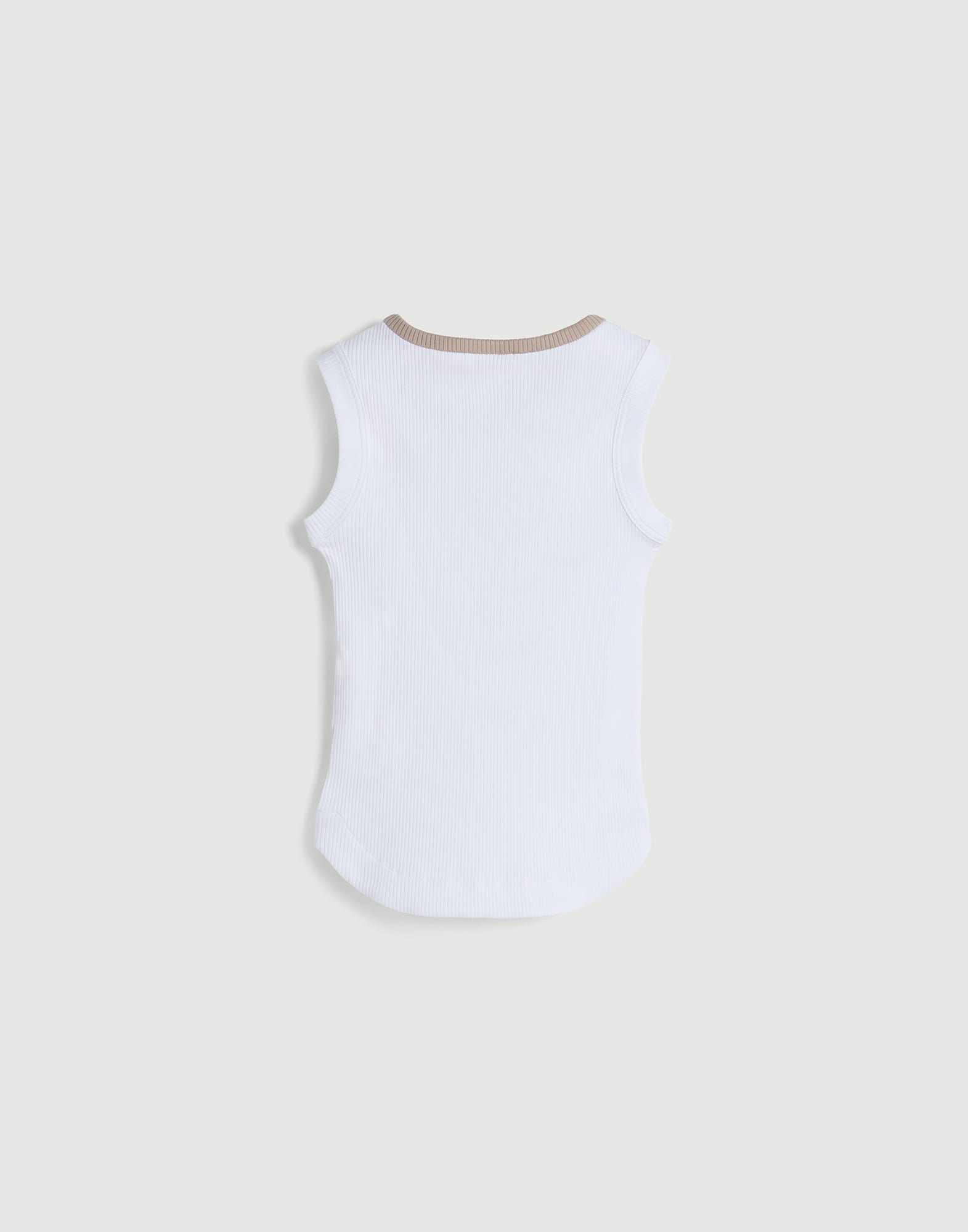 Ribbed jersey top with monili Panama Girls - Brunello Cucinelli