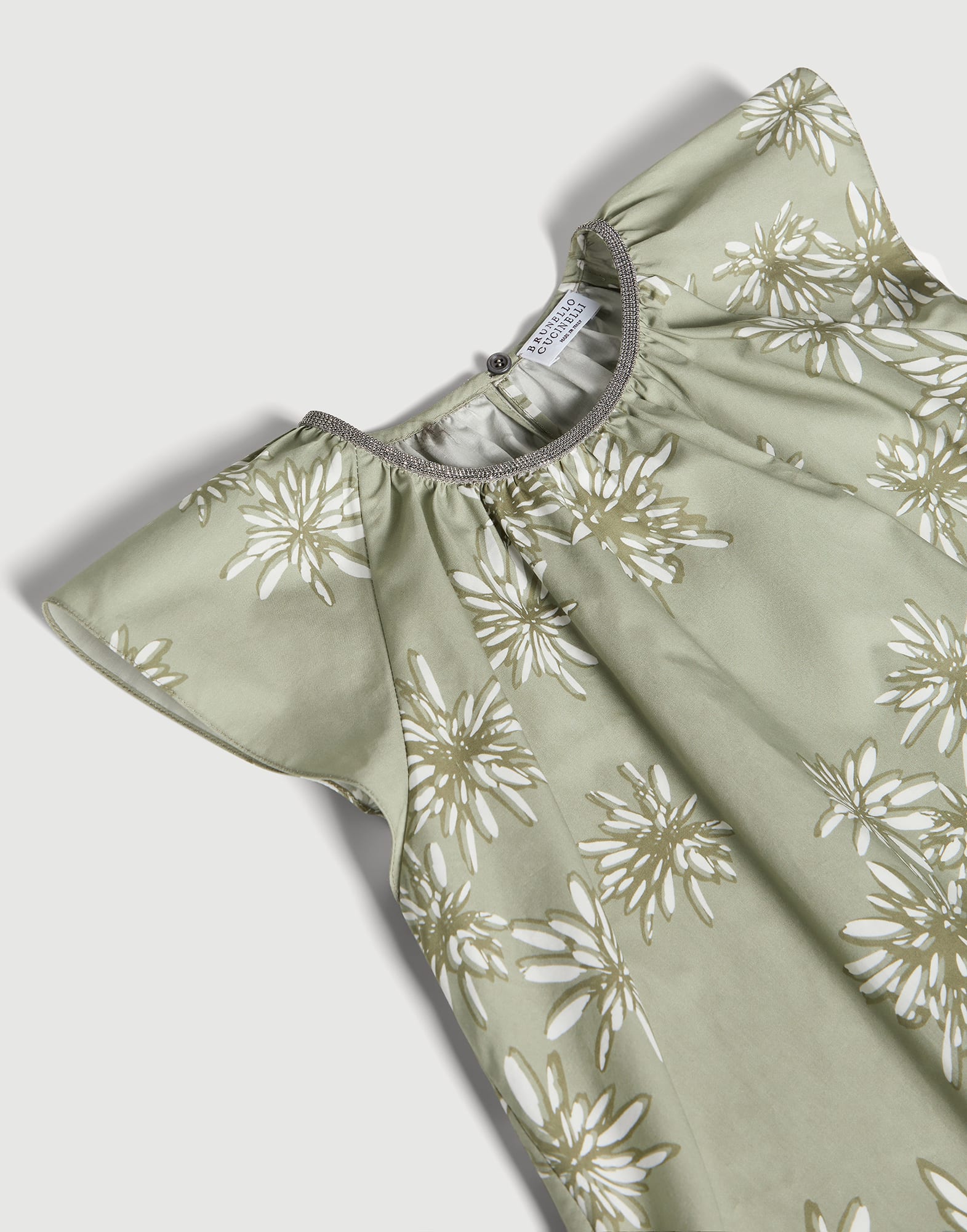Poplin top Sage Girls - Brunello Cucinelli