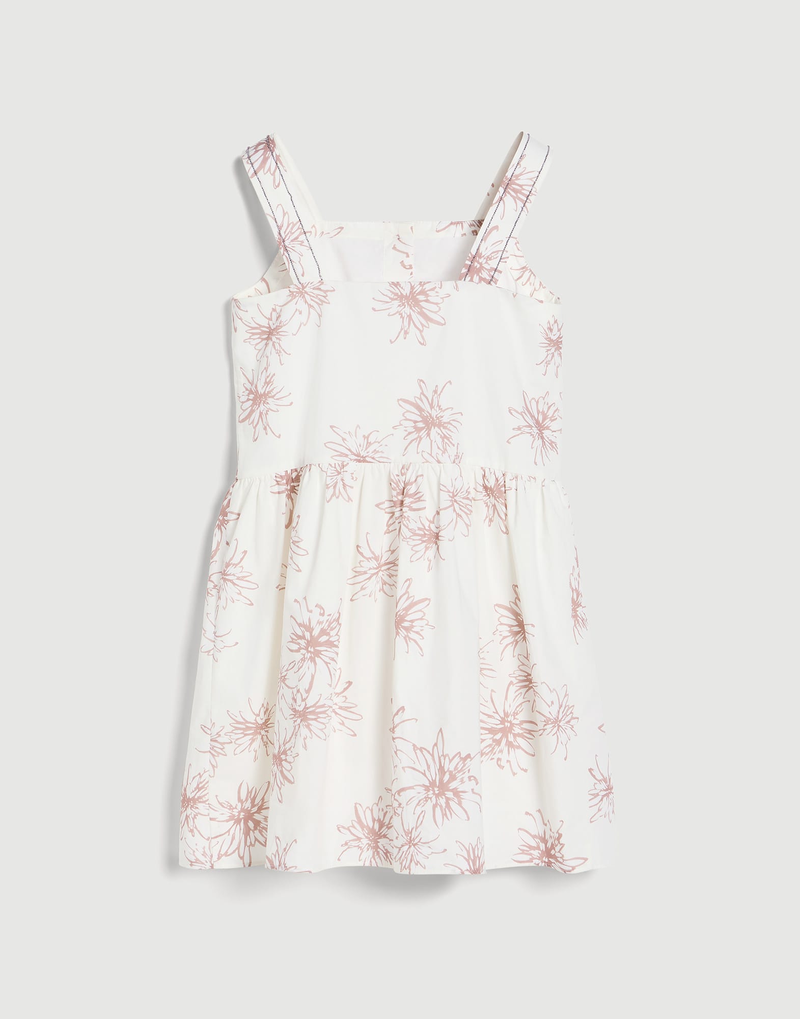 Vestido de popelina Panam&aacute; Ni&ntilde;a - Brunello Cucinelli