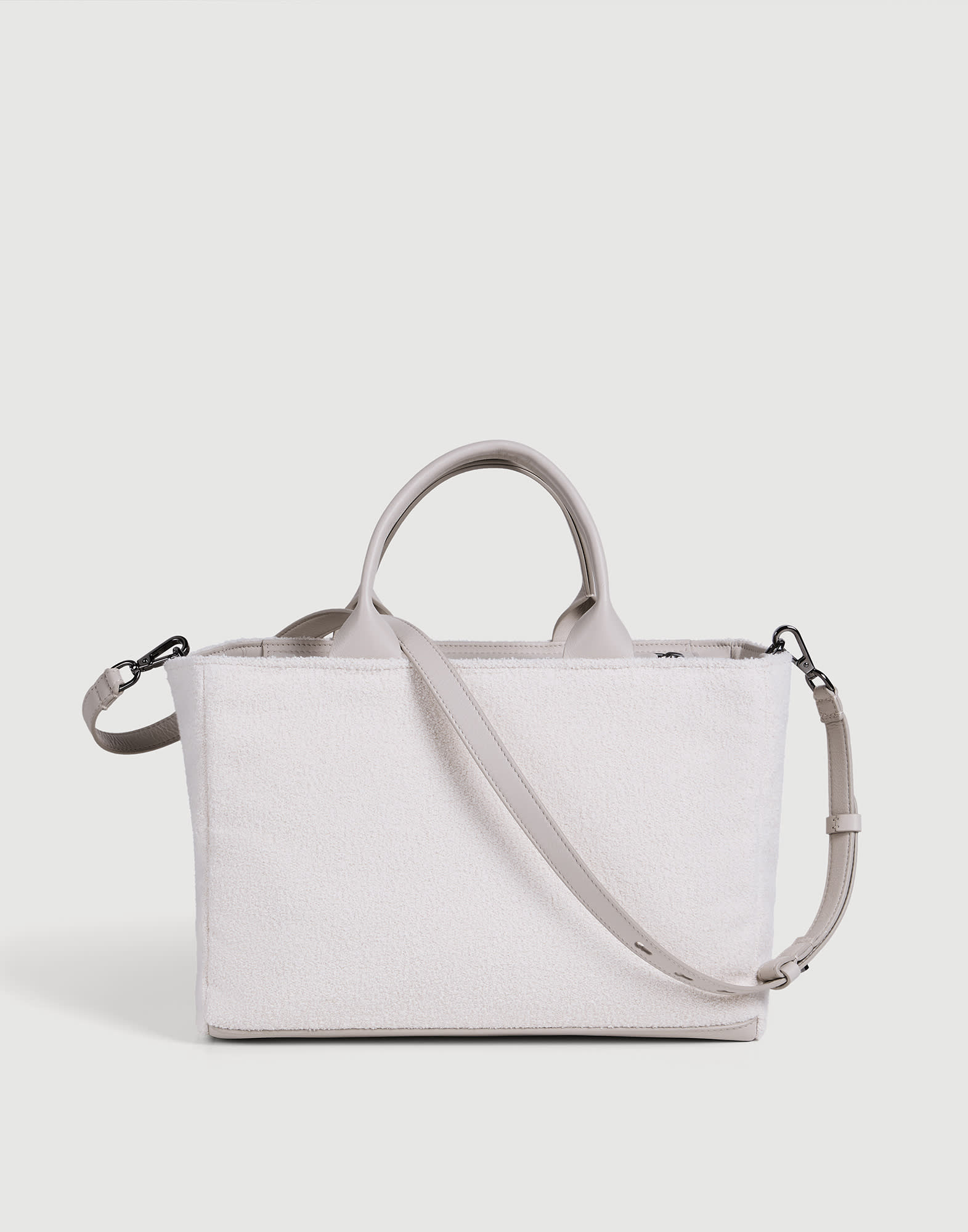 Bolsa de felpa con bordado Panam&aacute; Ni&ntilde;a - Brunello Cucinelli