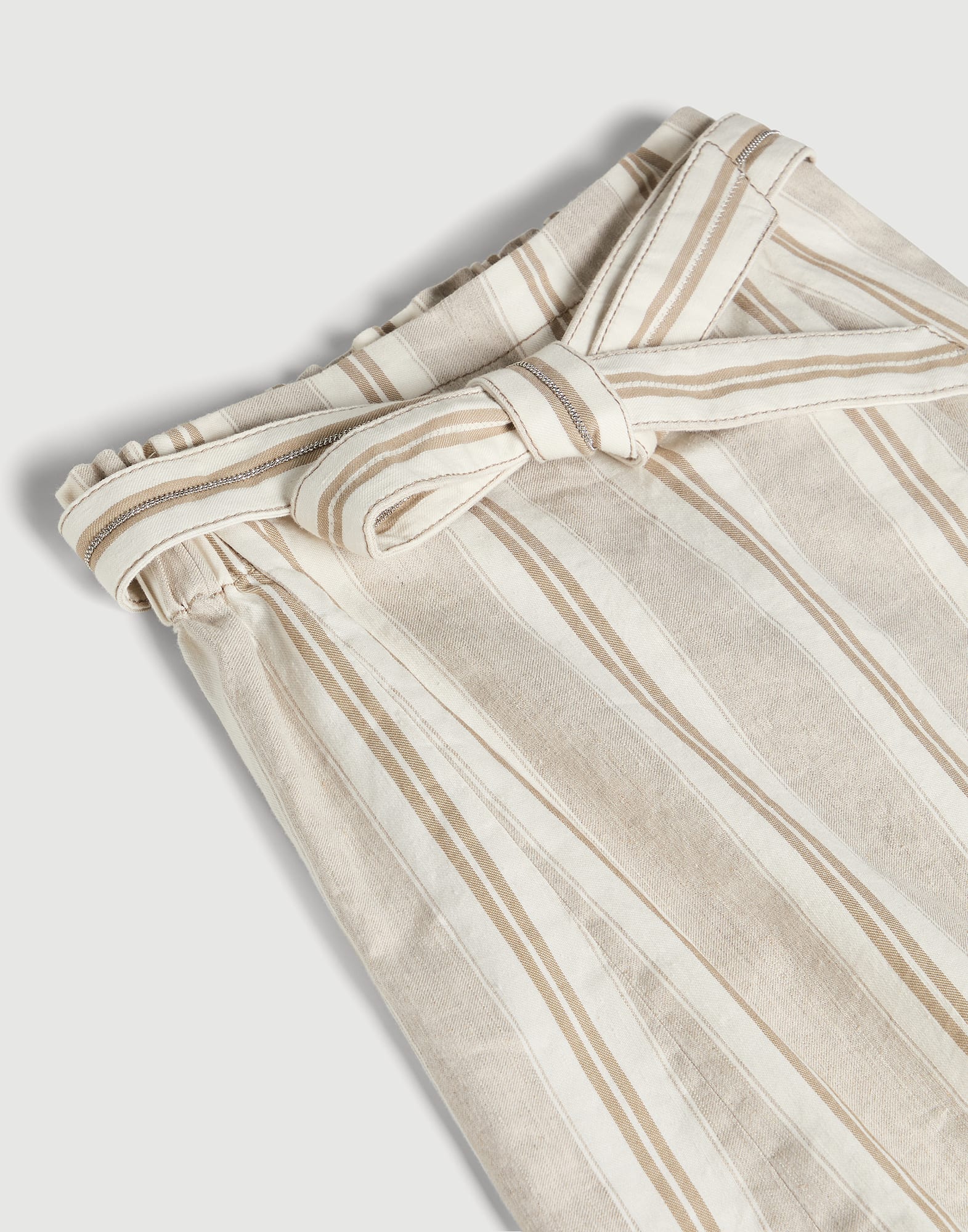 Falda Mini Wrap con Monile Arena Ni&ntilde;a - Brunello Cucinelli