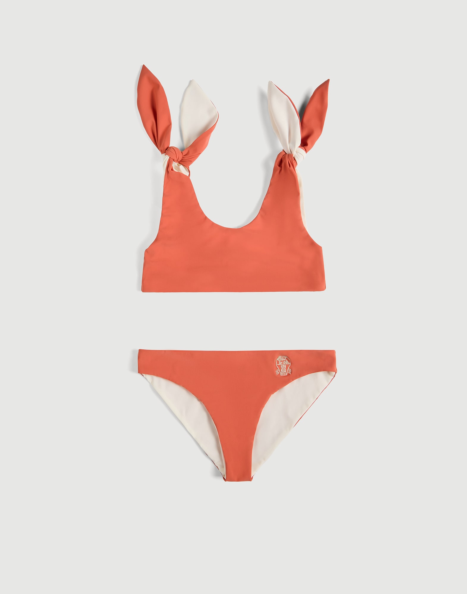 Ba&ntilde;ador en punto t&eacute;cnico con logotipo Naranja Ni&ntilde;a - Brunello Cucinelli