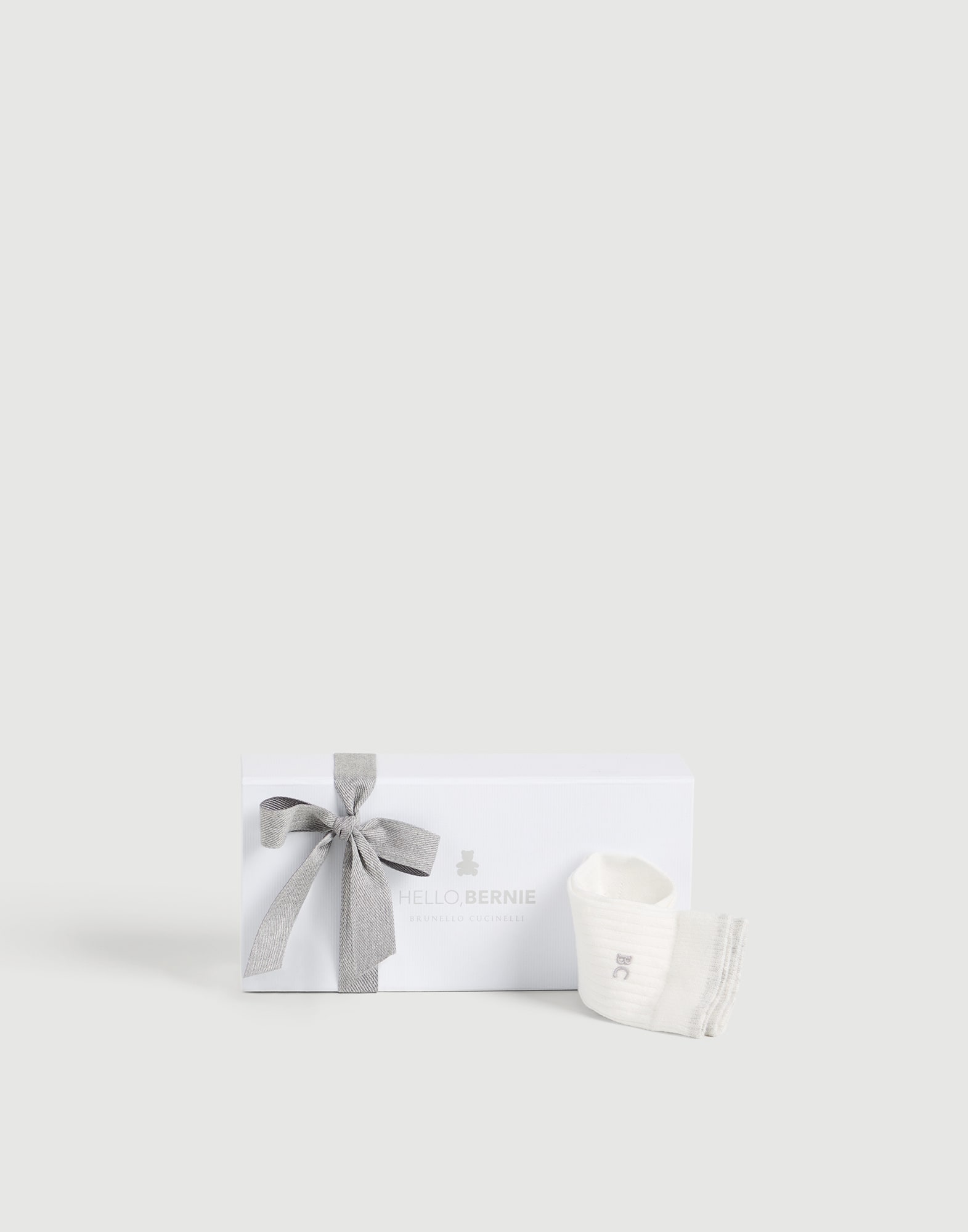 Brunello Cucinelli Cream Box with Black Logo BRUNELLO CUCINELLI Steel and Raffia Cocktail Set for Men  main image 2
