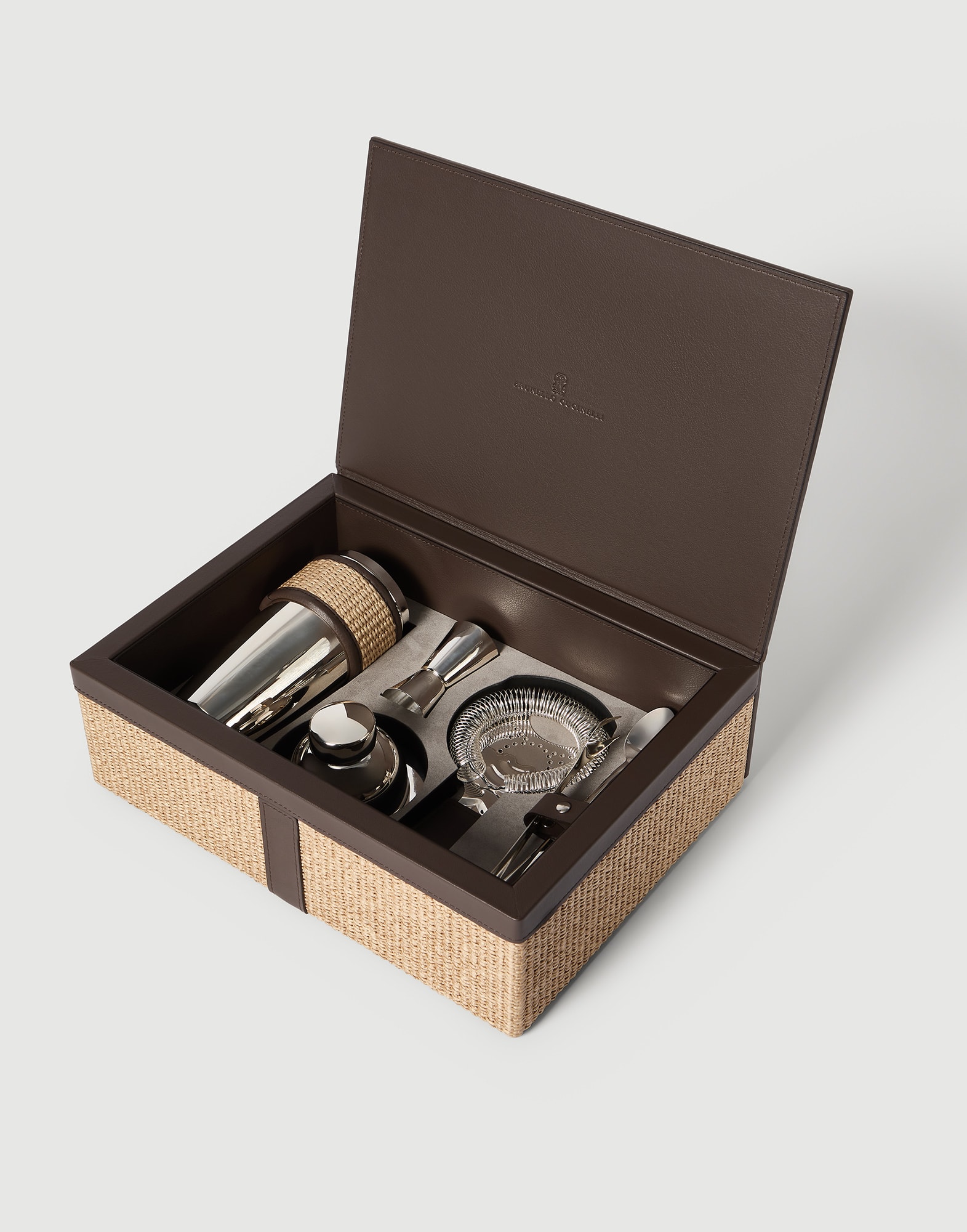Raffia-effect cocktail set Rope Lifestyle - Brunello Cucinelli
