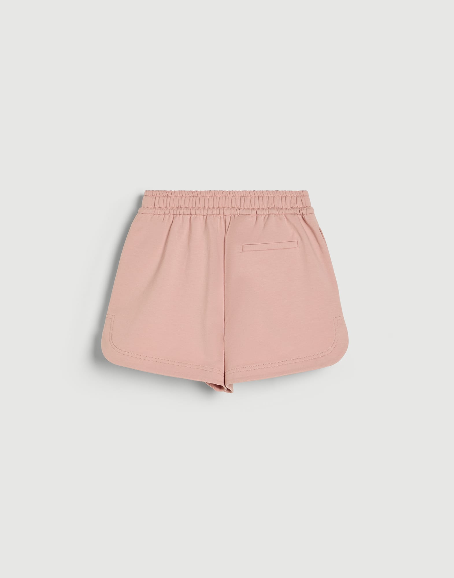 Shorts de felpa ligera de algod&oacute;n stretch Rosa Ni&ntilde;a - Brunello Cucinelli