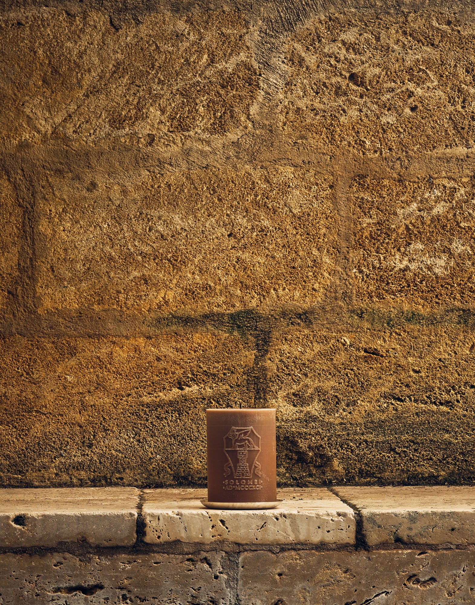Candle with steel base in Beige | Lifestyle | Brunello Cucinelli