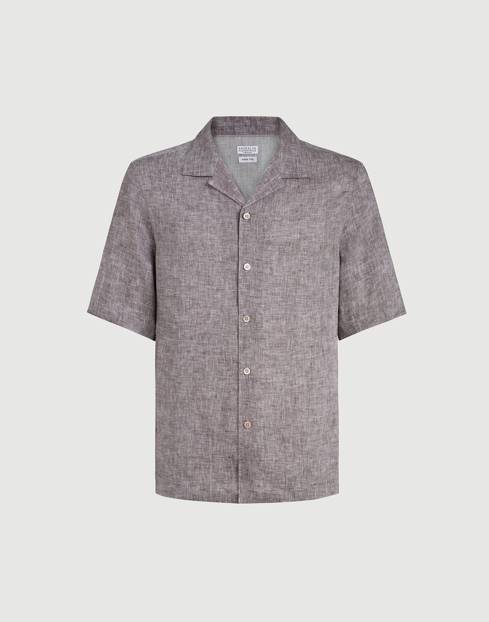Short sleeve shirt for Man in White | Brunello Cucinelli