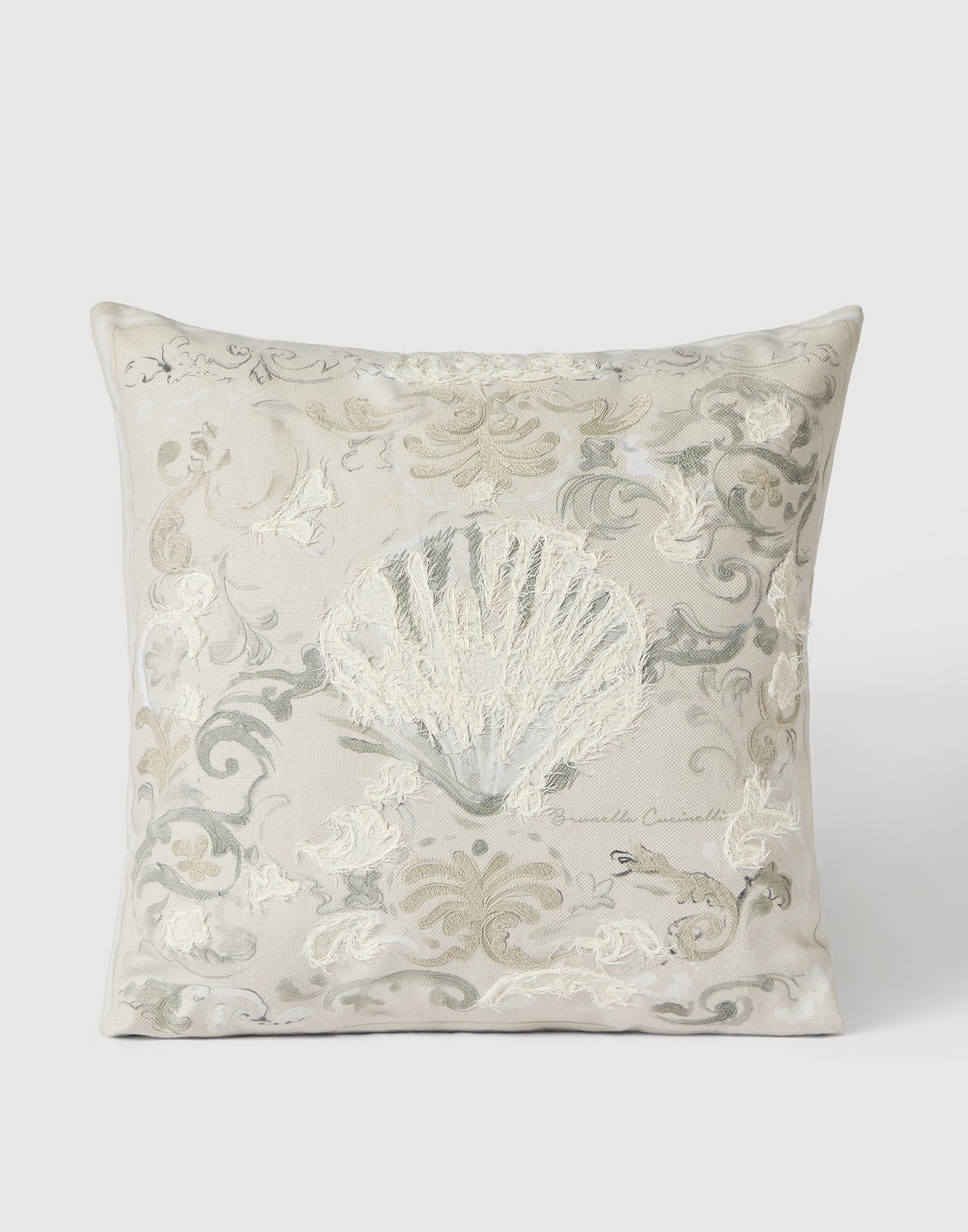 Large Mediterranea cushion Sand Lifestyle - Brunello Cucinelli