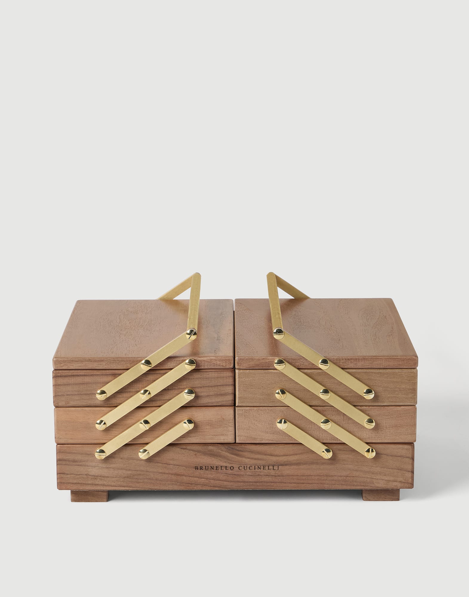 Musashi角芯4剣ローズウッド&スネークウッド　他２本とキューケースセット Wood, Krion® and brass Mahjong set in Beige | Lifestyle | Brunello