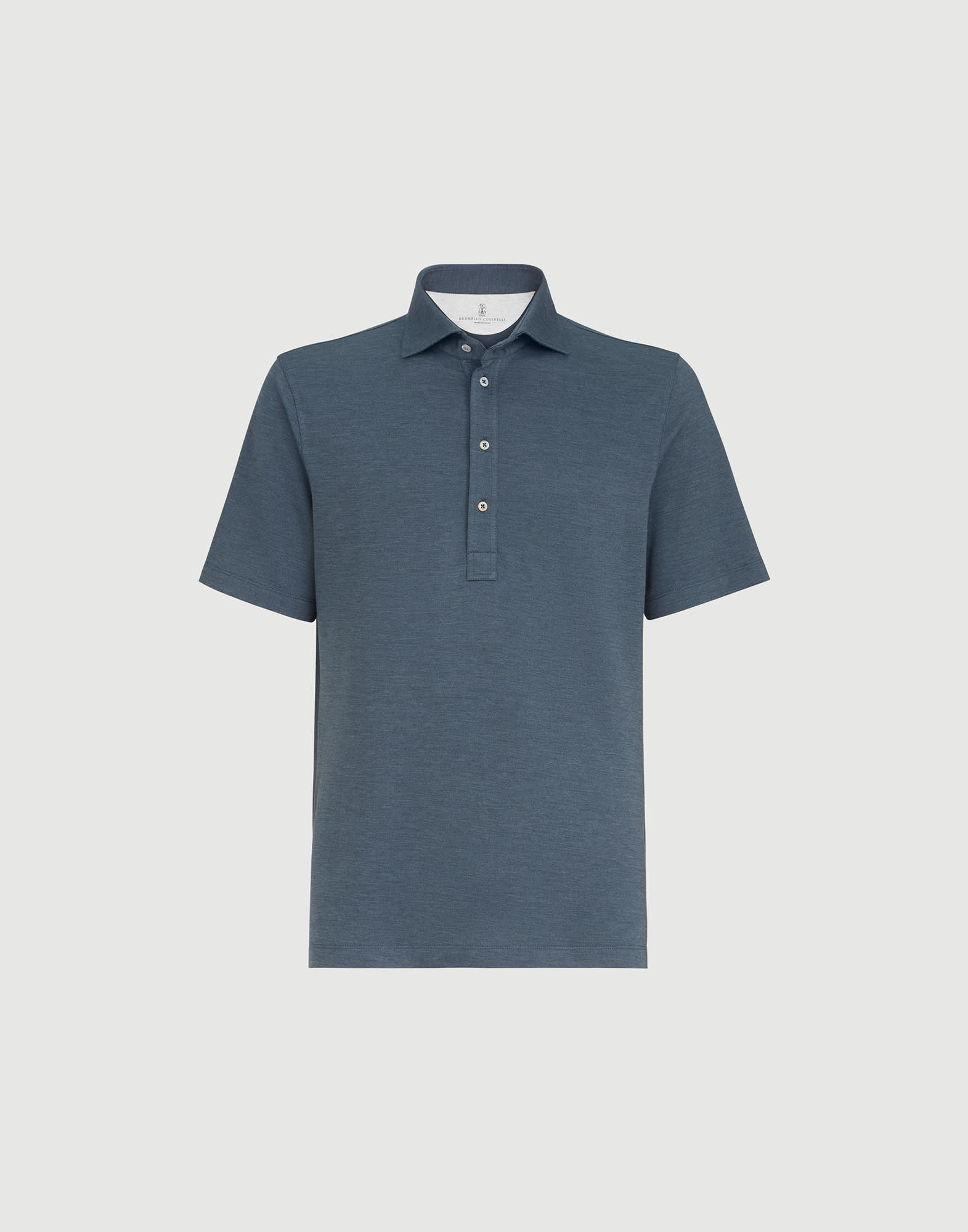 メンズ 向け ミリタリー ピケ ポロシャツ | Brunello Cucinelli