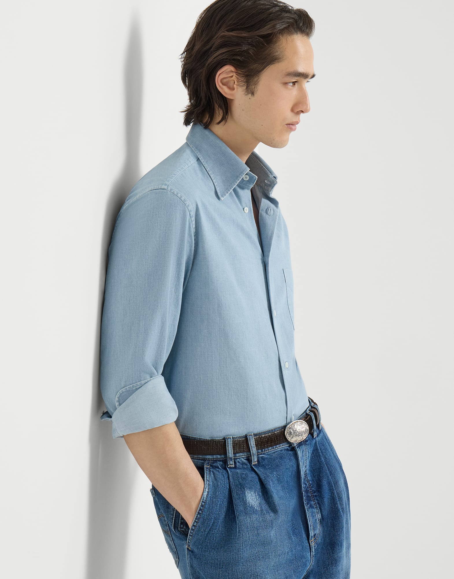 Denim Shirt - Editorial view - View Full Screen
