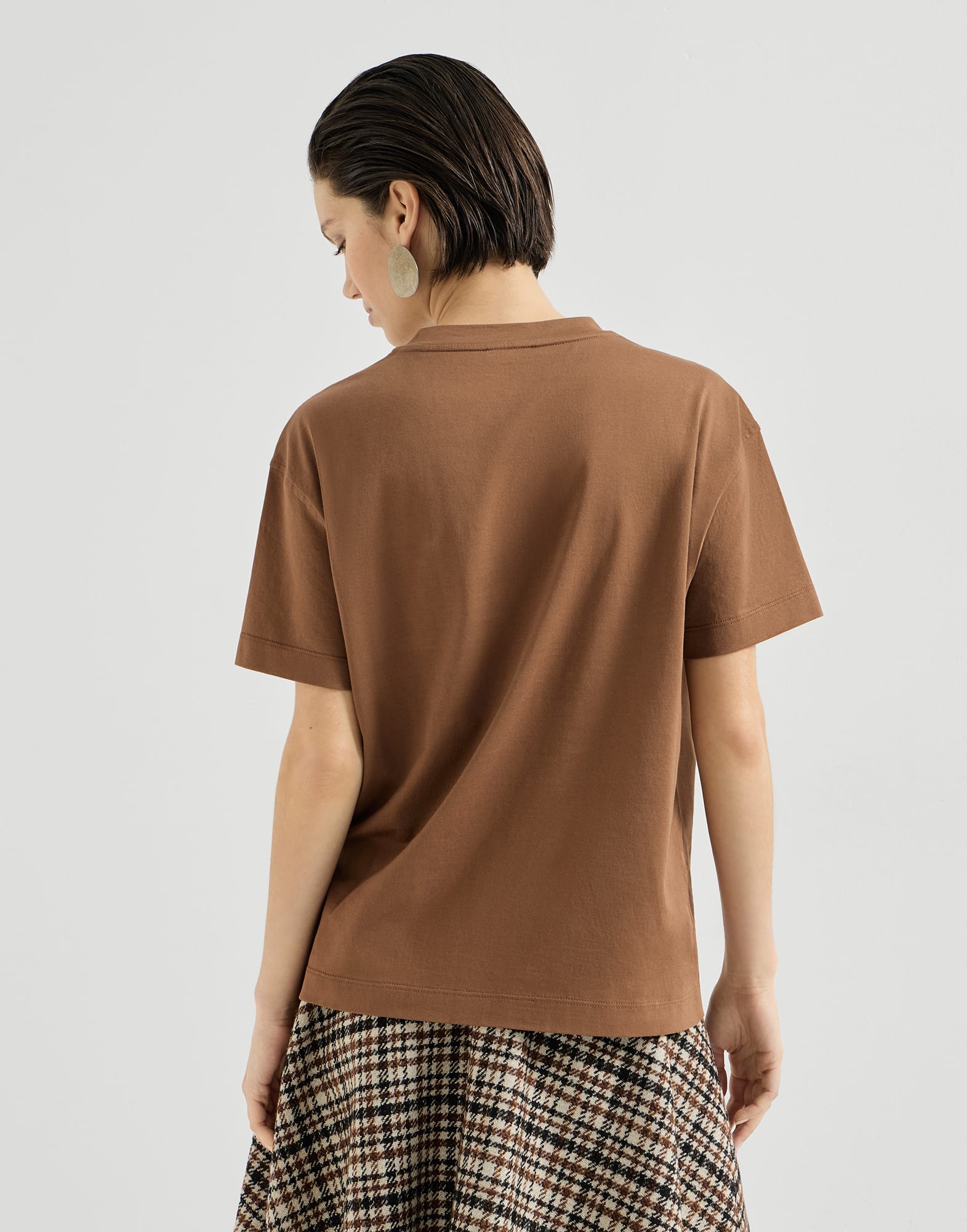 レディース 向け グレープ コットンジャージー Tシャツ | Brunello