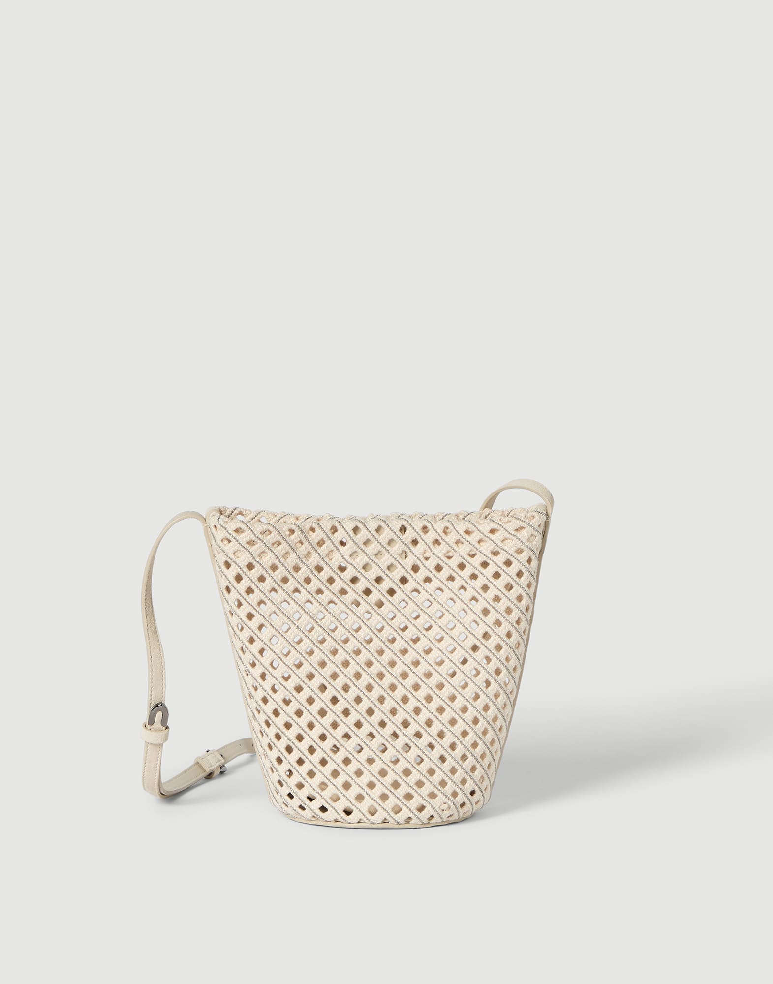 Net sartorial small bucket bag