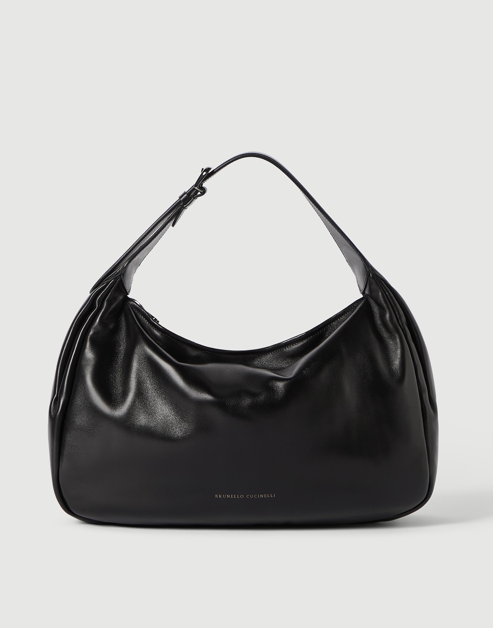 Boule hobo bag in nappa leather Black Woman - Brunello Cucinelli