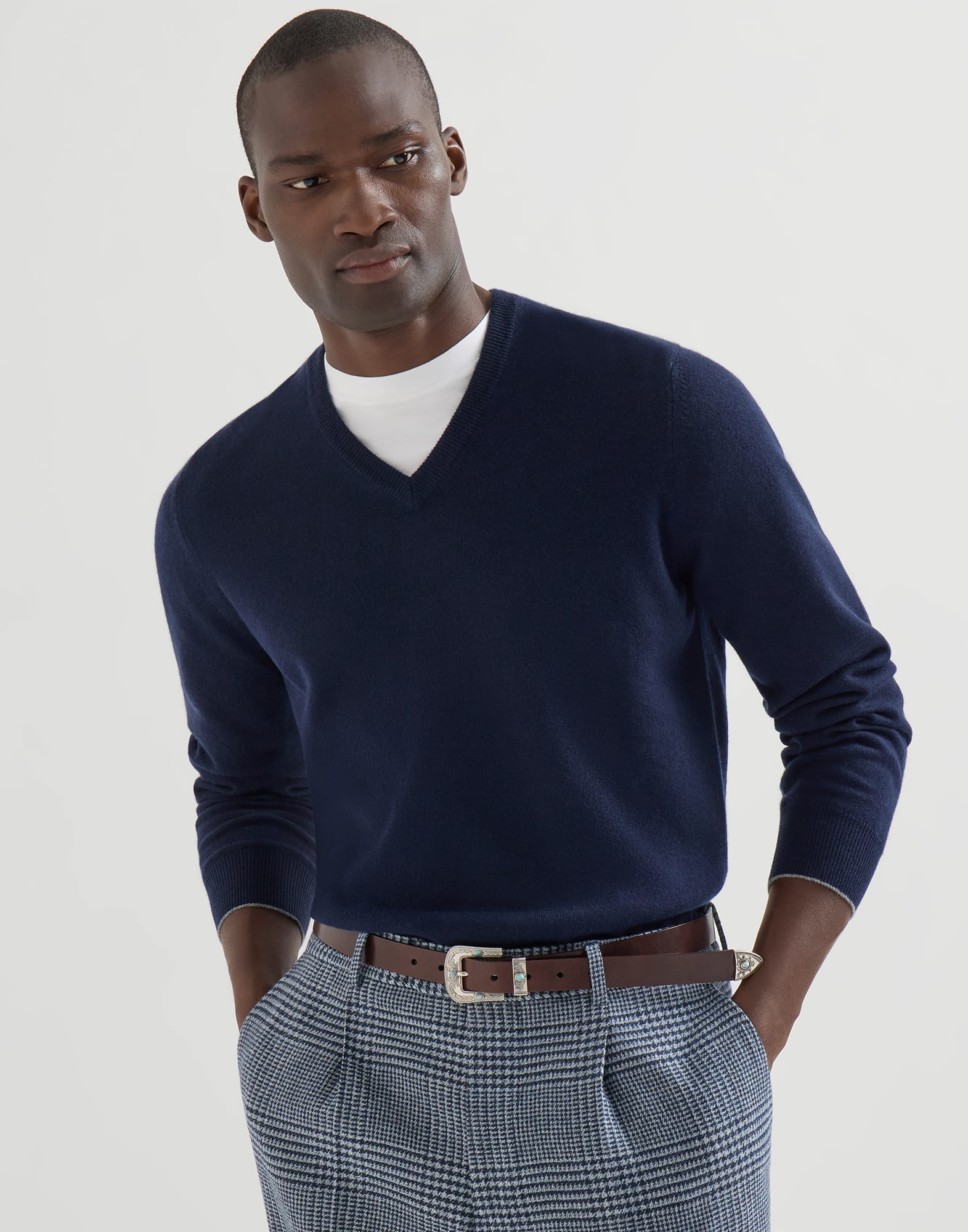 メンズ 向け コブルストーン カシミヤセーター | Brunello Cucinelli